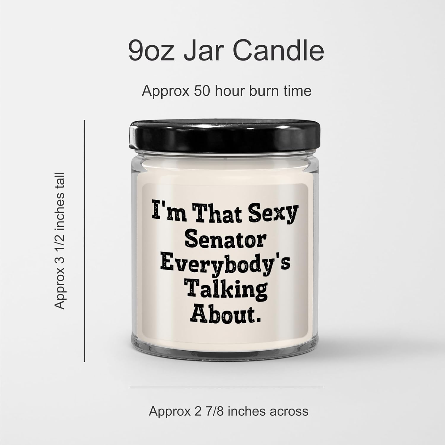 Funny Senator Quote Candle Gift for Christmas