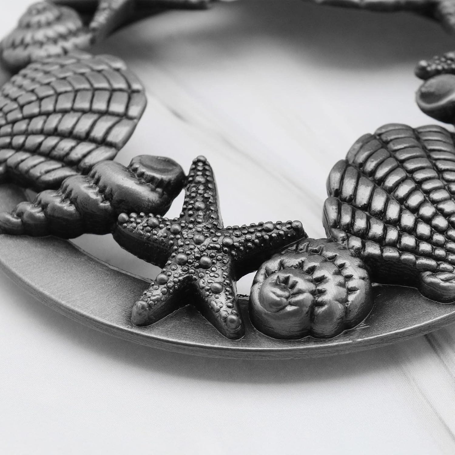SING FUTILITY - Jar Candle Shade with Antiqued Shell Starfish Pattern Efficient Burning Durable