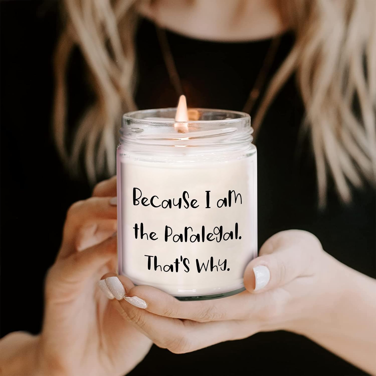 Funny Paralegal Quote Jar Candle - Vanilla Scent