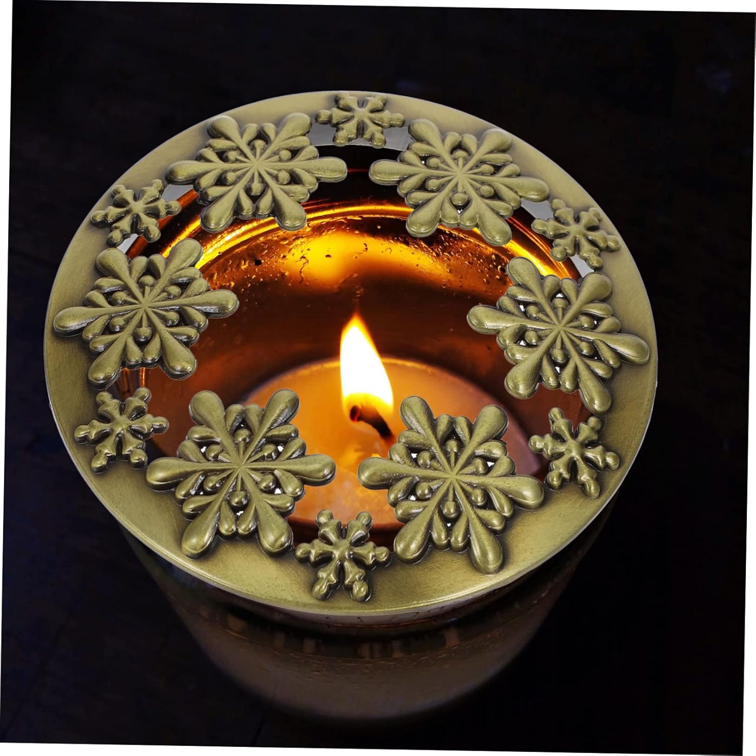 VICASKY Portable Zinc Alloy Candle Jar Lid