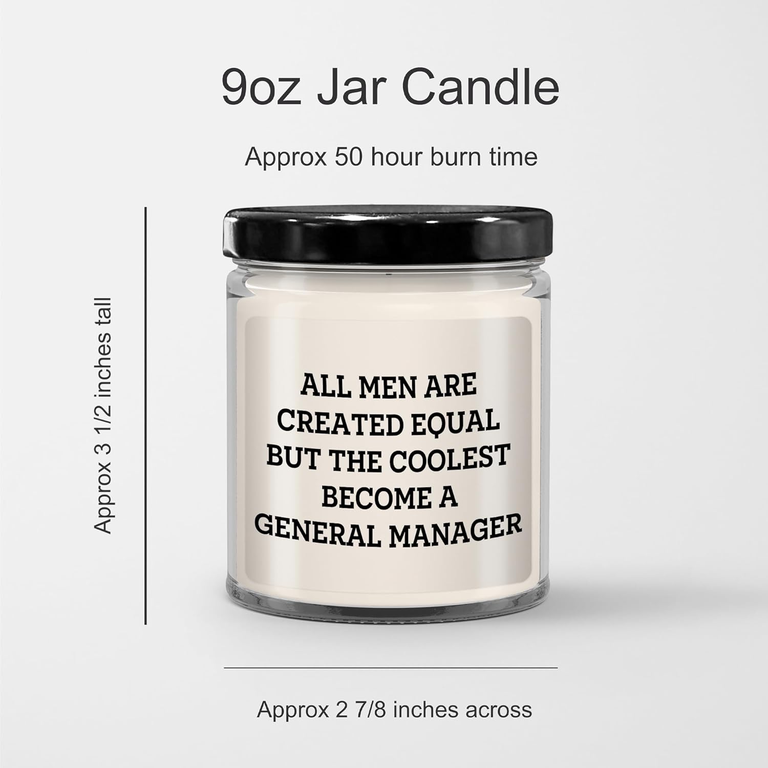 Funny General Manager Gift 100ml Vanilla Soy Candle