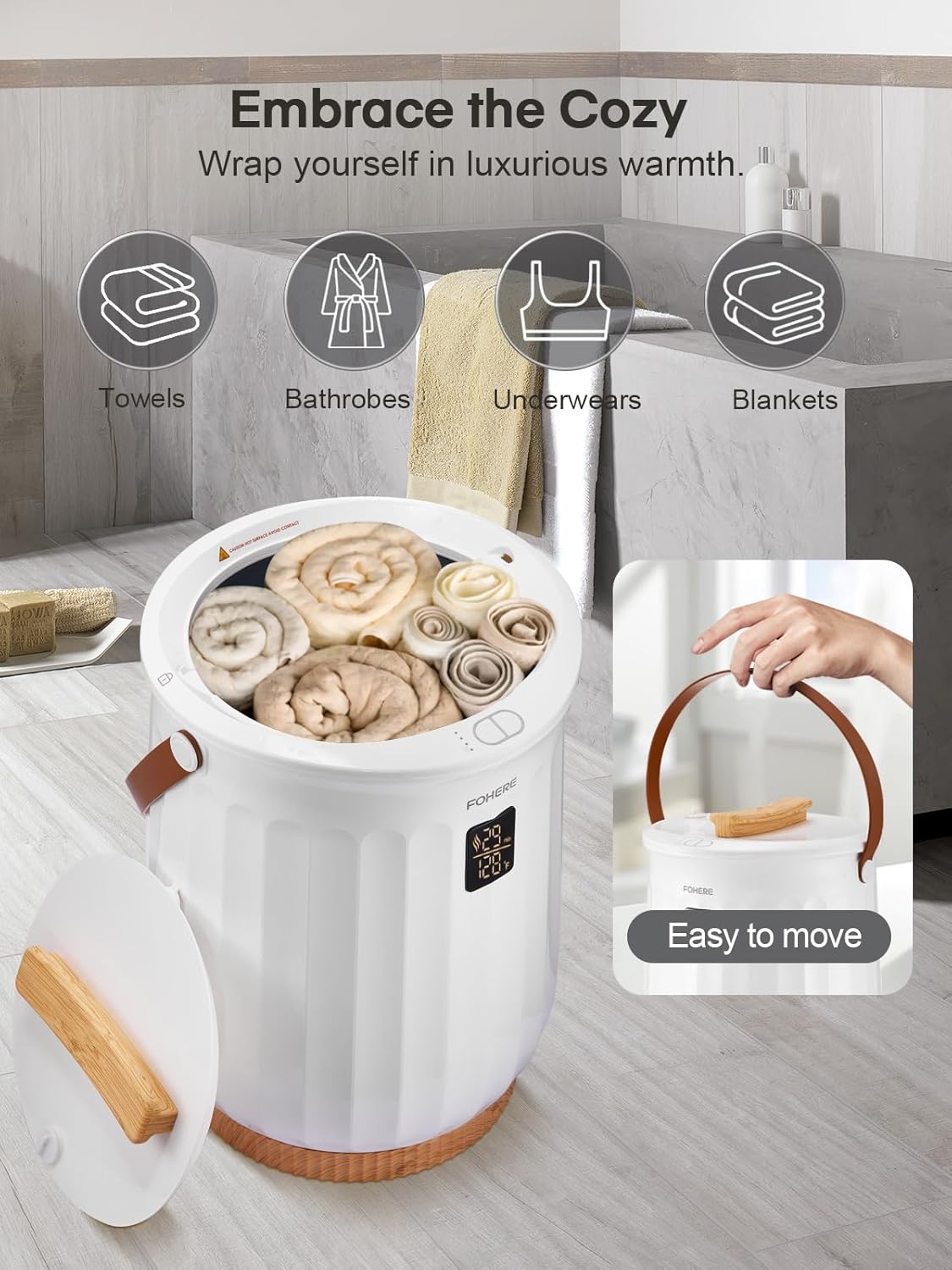 FOHERE Luxury Bath Towel Warmer