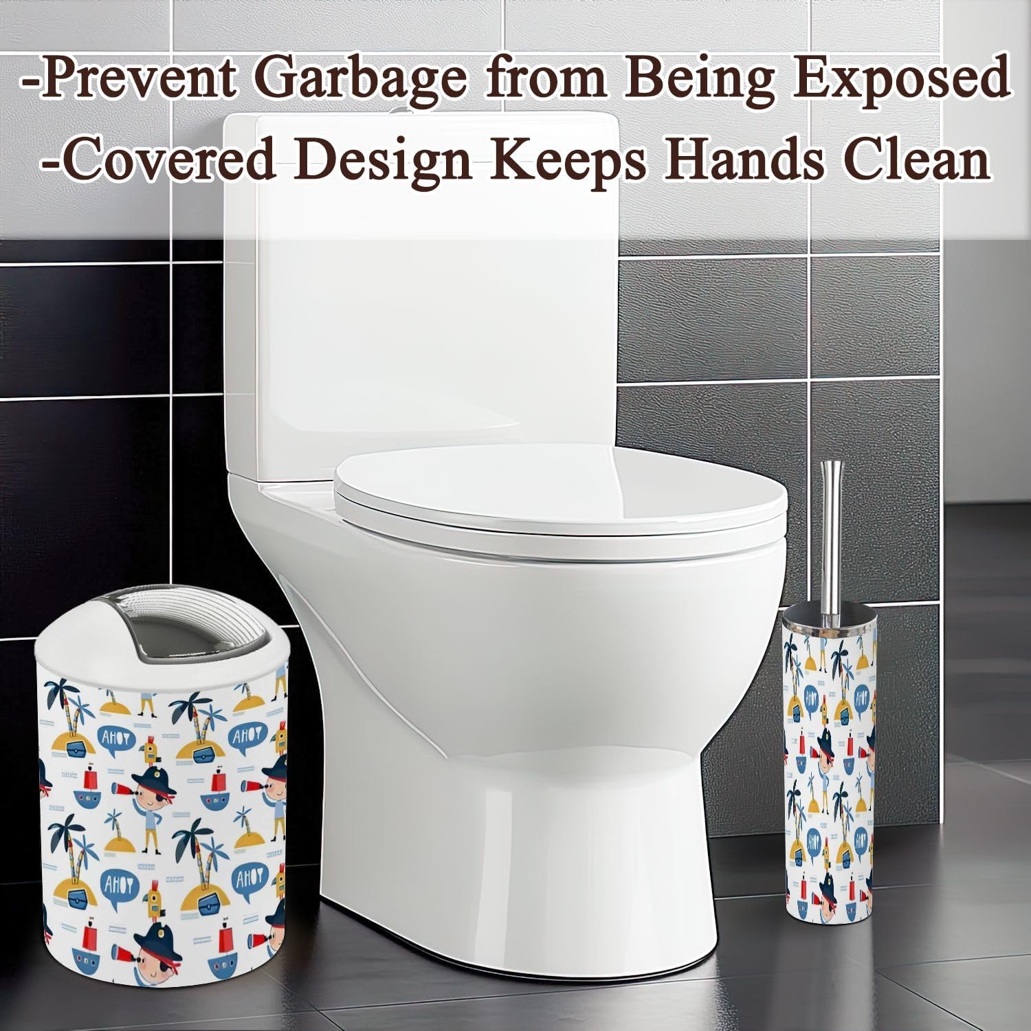 Six-Piece Bathroom Accessories Set