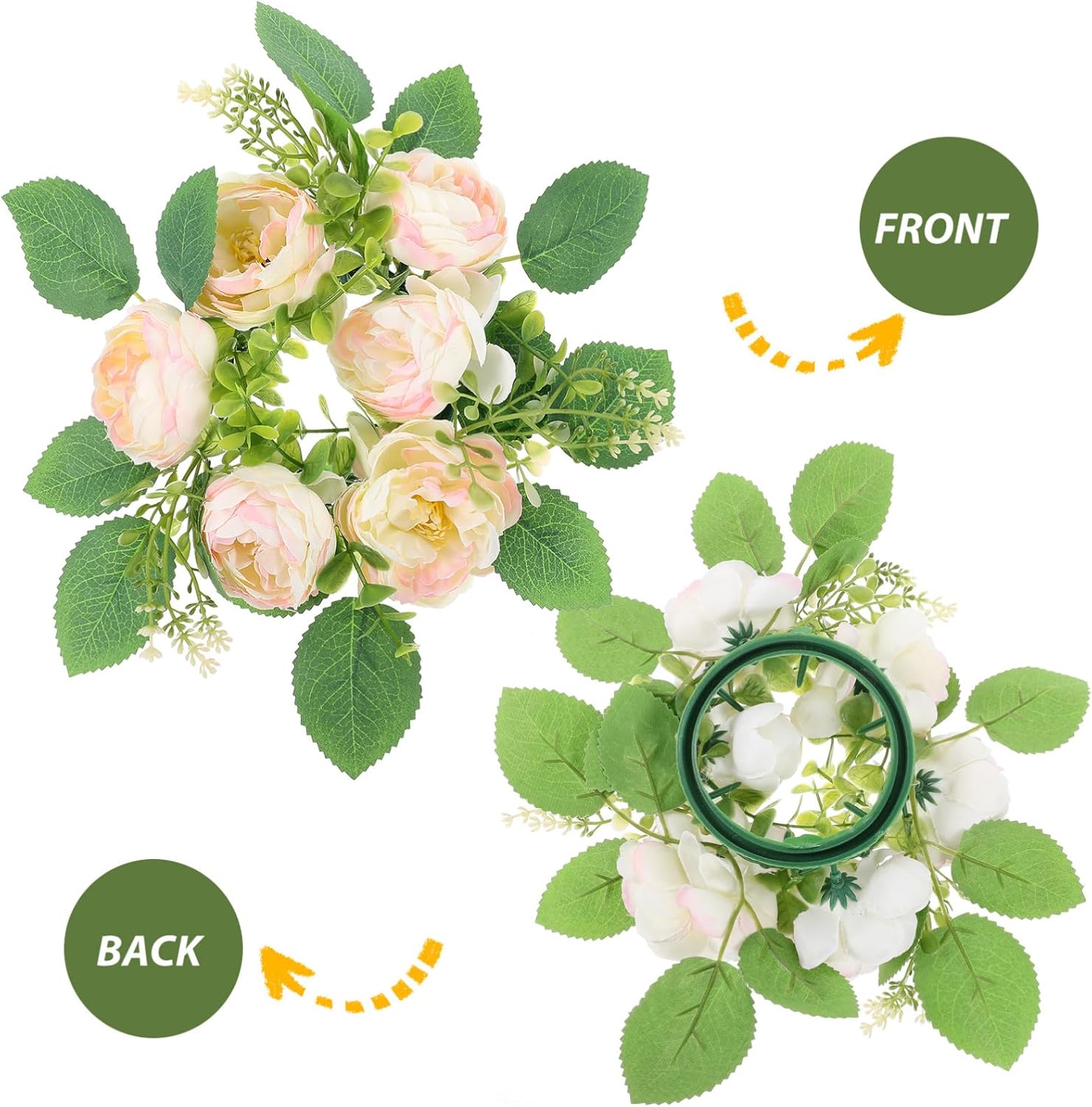 VOSAREA Wedding Candle Wreath