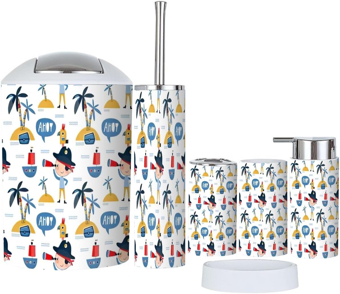 Six-Piece Bathroom Accessories Set