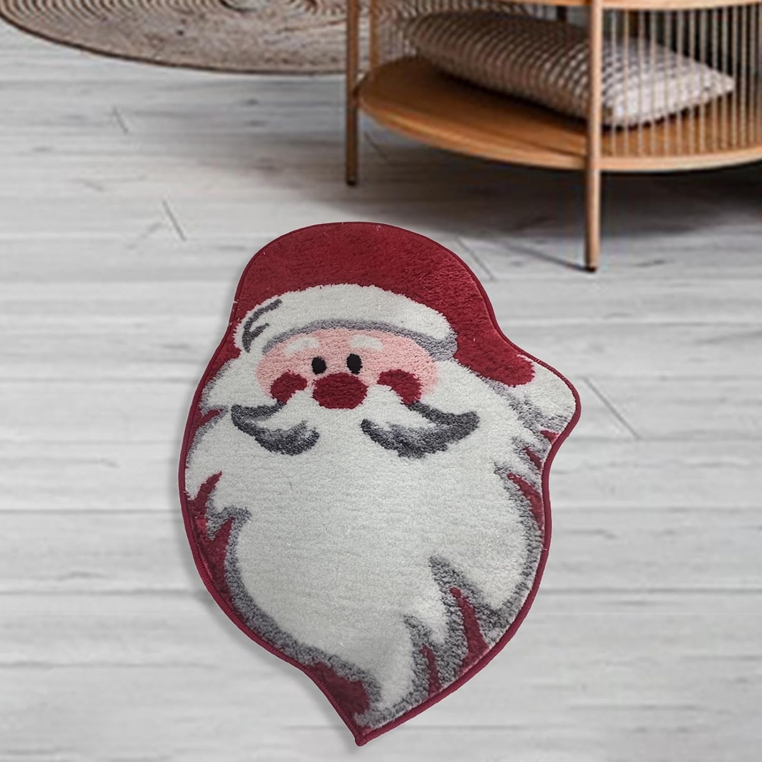 Christmas Santa Desk Rug Front Porch Cozy Rug