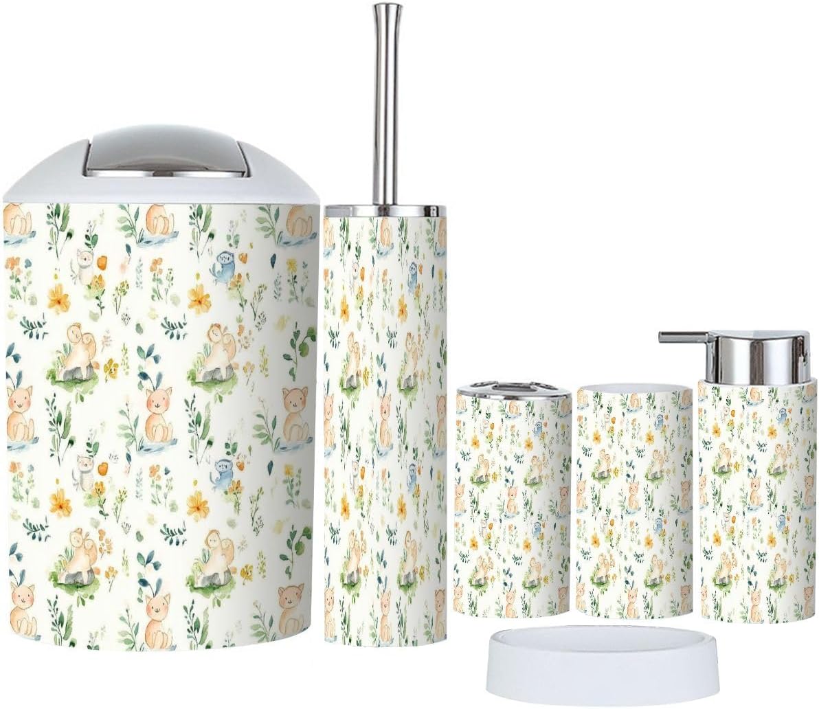 Boho Nursery Rhyme 6-Piece Bathroom Accessory Set