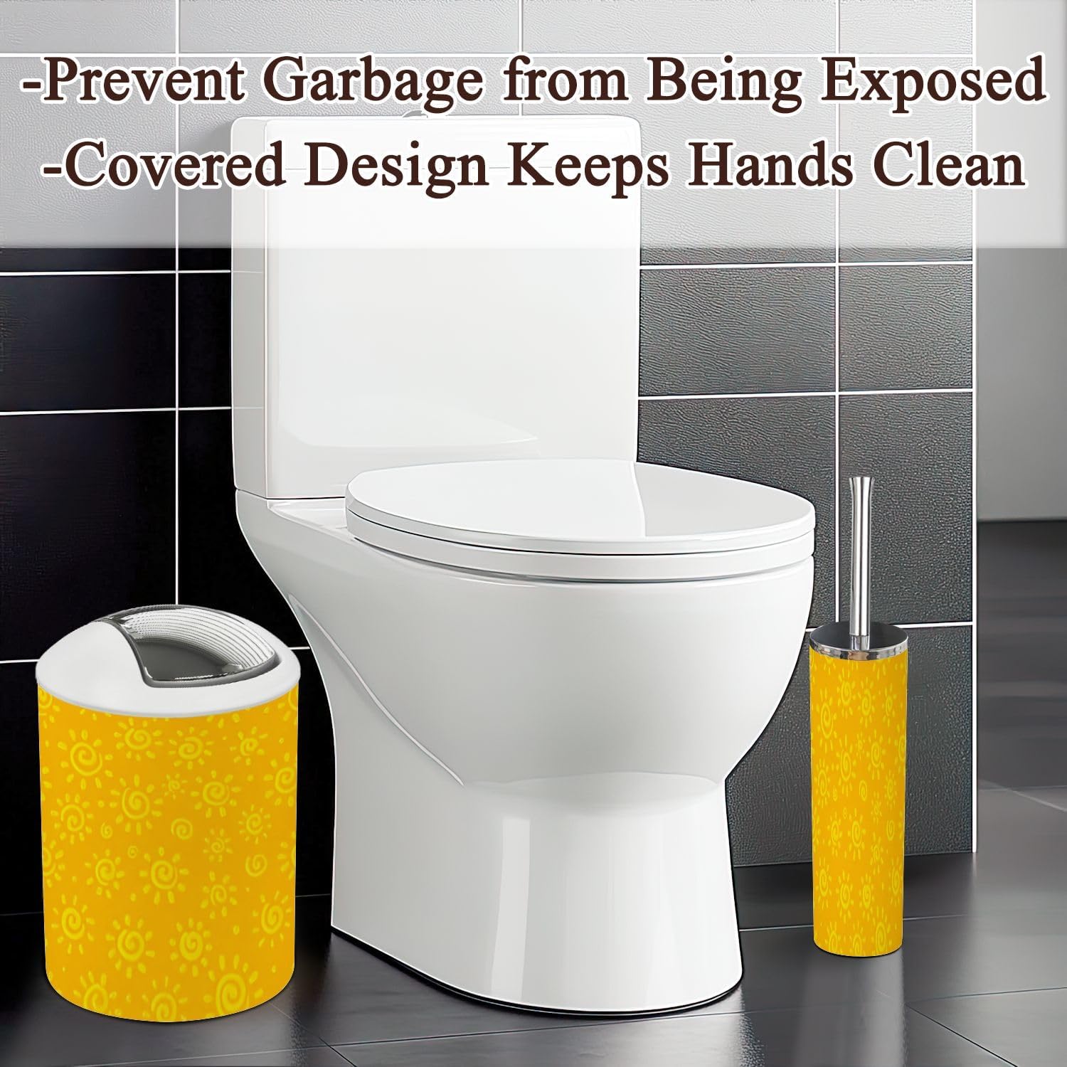 6-Piece Bathroom Set with versatile accessories for Home Use