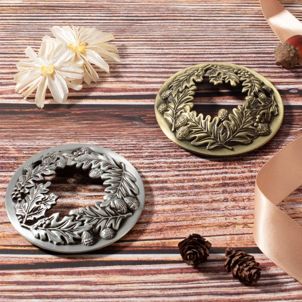 PH PandaHall 2 Pack Jar Candle Topper - Antique Bronze Silver