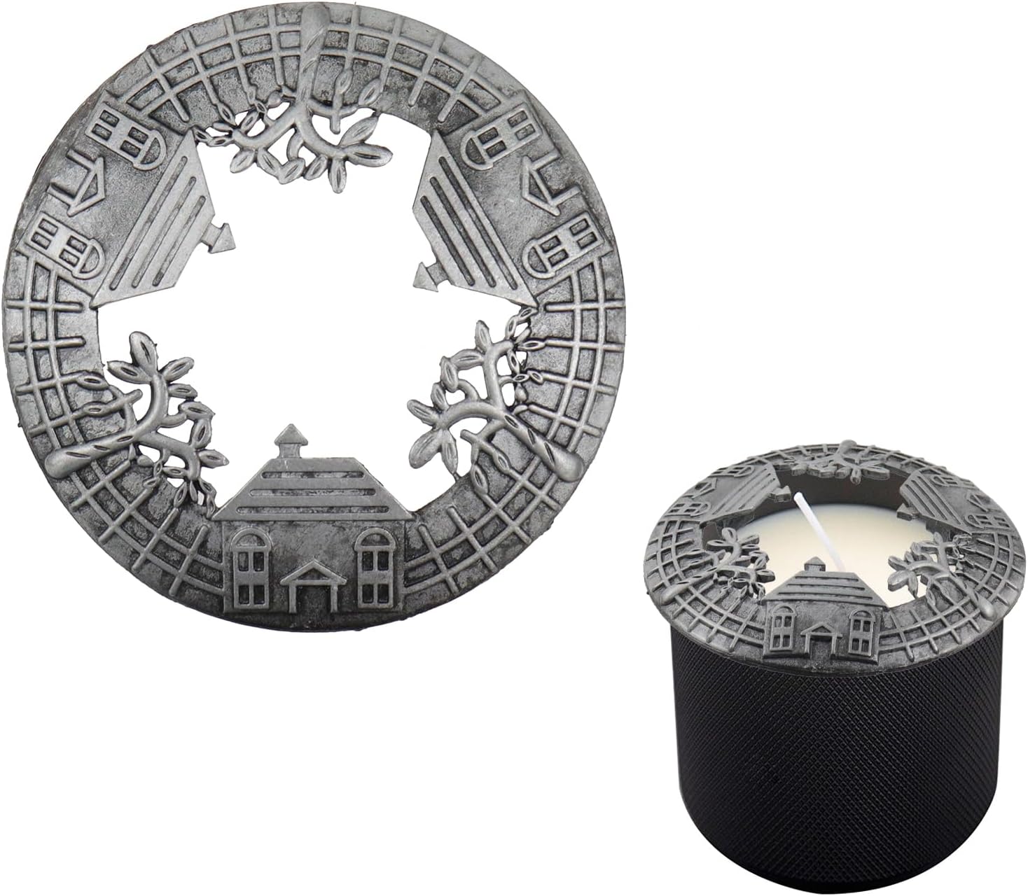 Luxe Silver Candle Cover