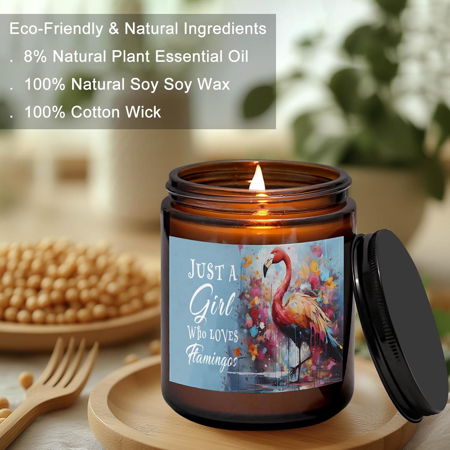 Flamingo Lover Scented Candle for Women Girls 1