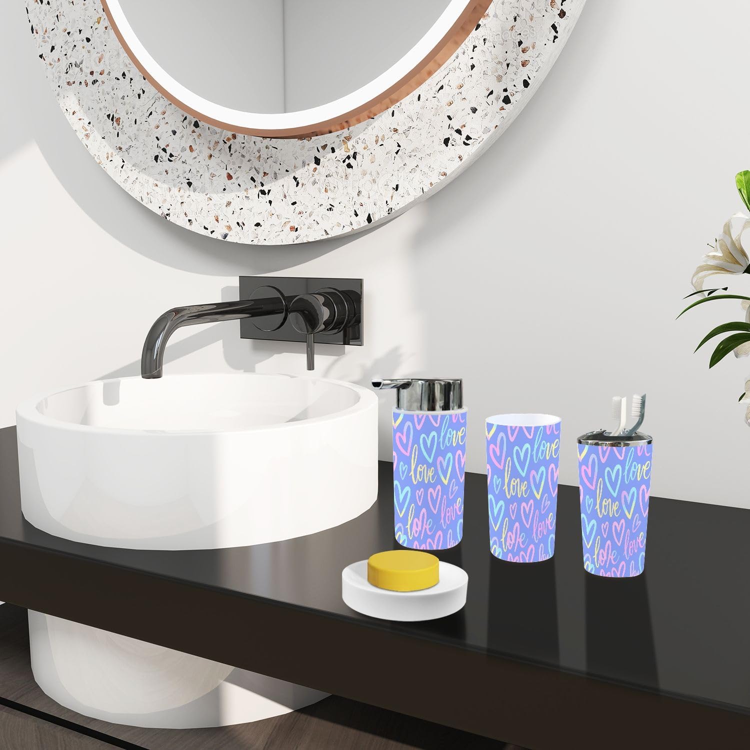 Bohemian Bathroom Set for Girls Wash Care Essentials