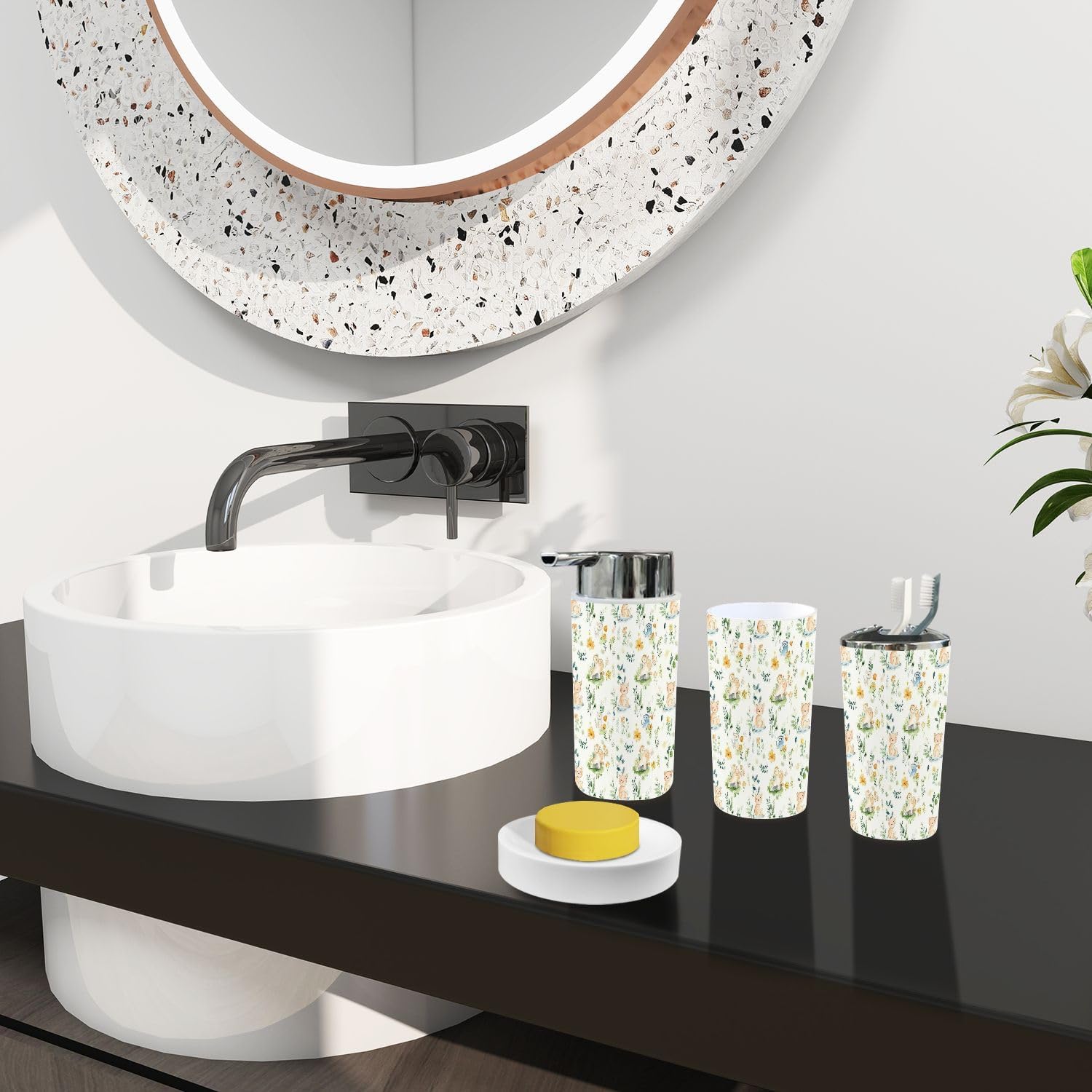 Boho Nursery Rhyme 6-Piece Bathroom Accessory Set