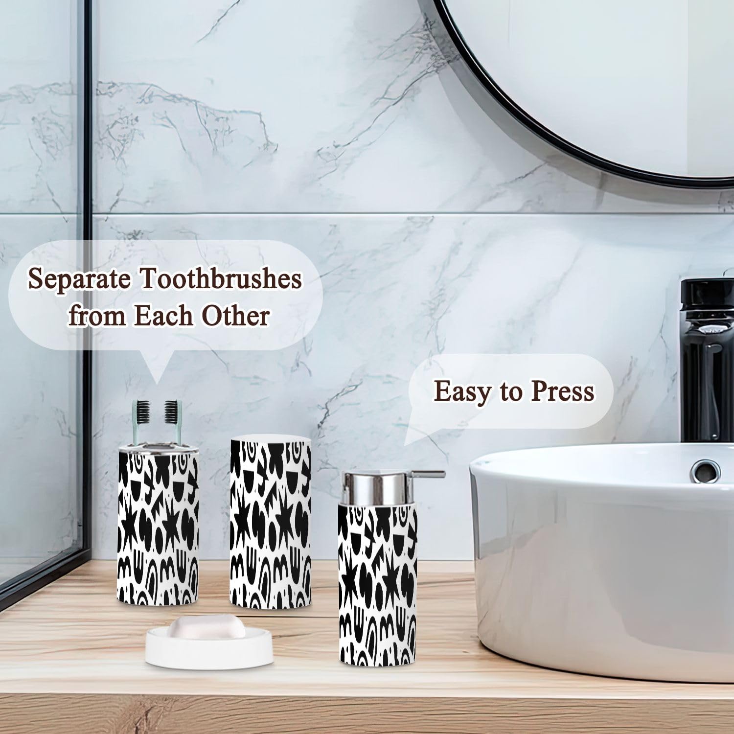 Modern 6-Piece Bathroom Set