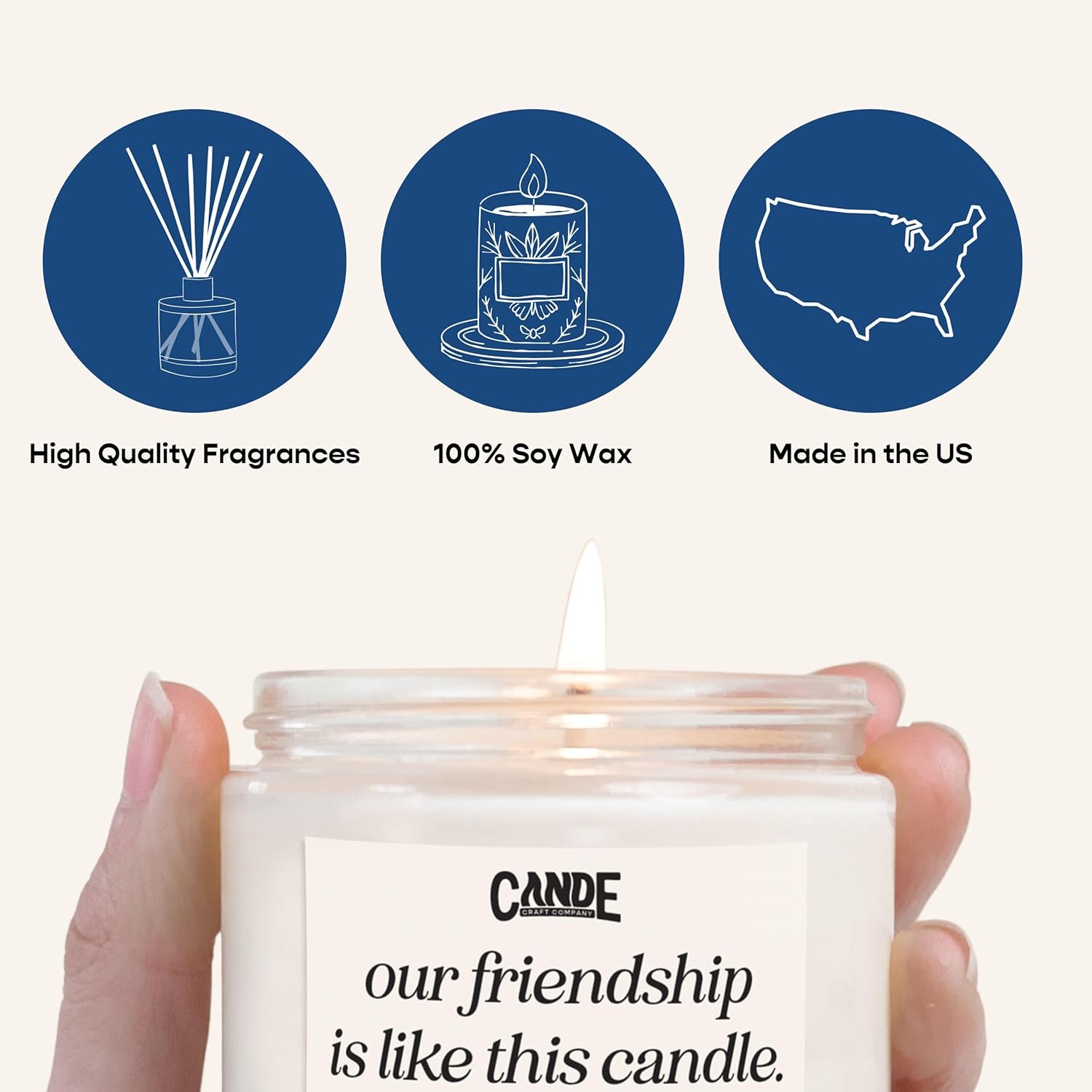 CE CRAFT Scented Soy Candle - 8 oz - Love You for Your Personality