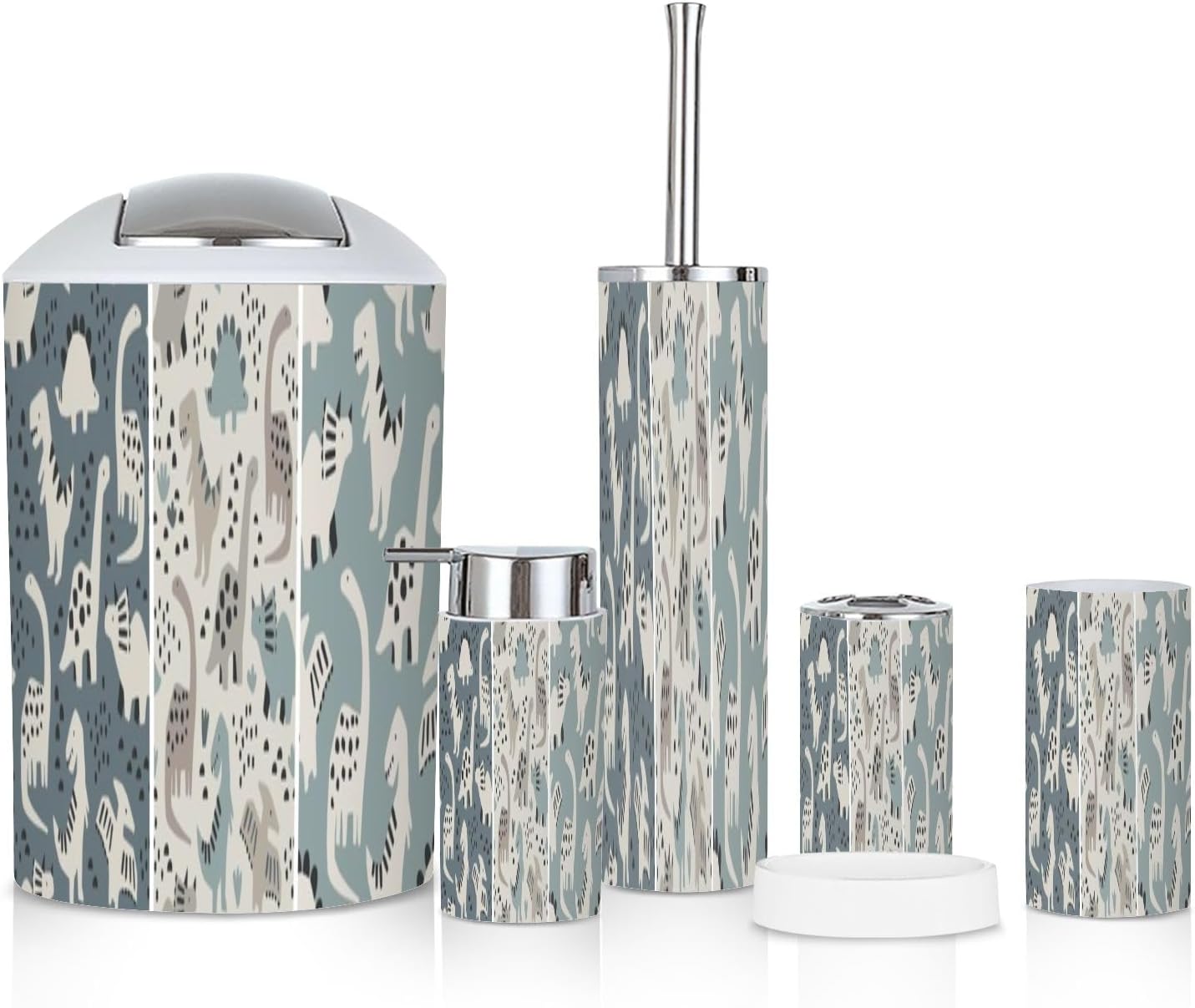 Kids Dinosaur-Themed Bathroom Set