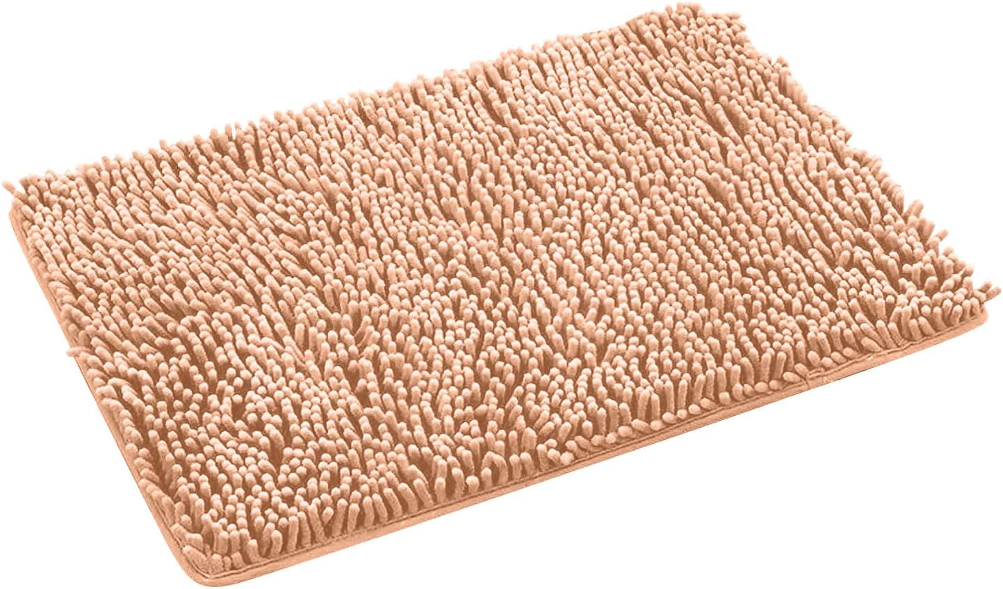 Extra Soft Washable Pink Bathroom Rug