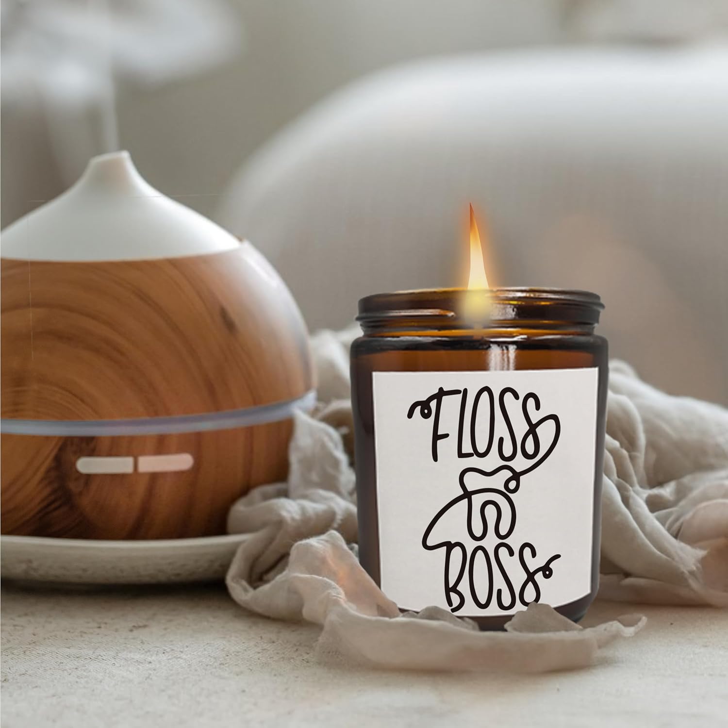 Mancengzi Scented Soy Wax Jar Candles