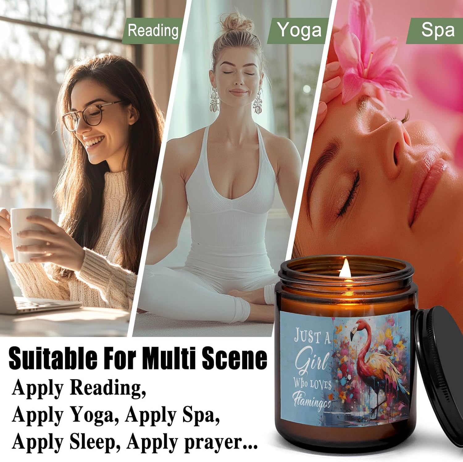 Flamingo Lover Scented Candle for Women Girls 1