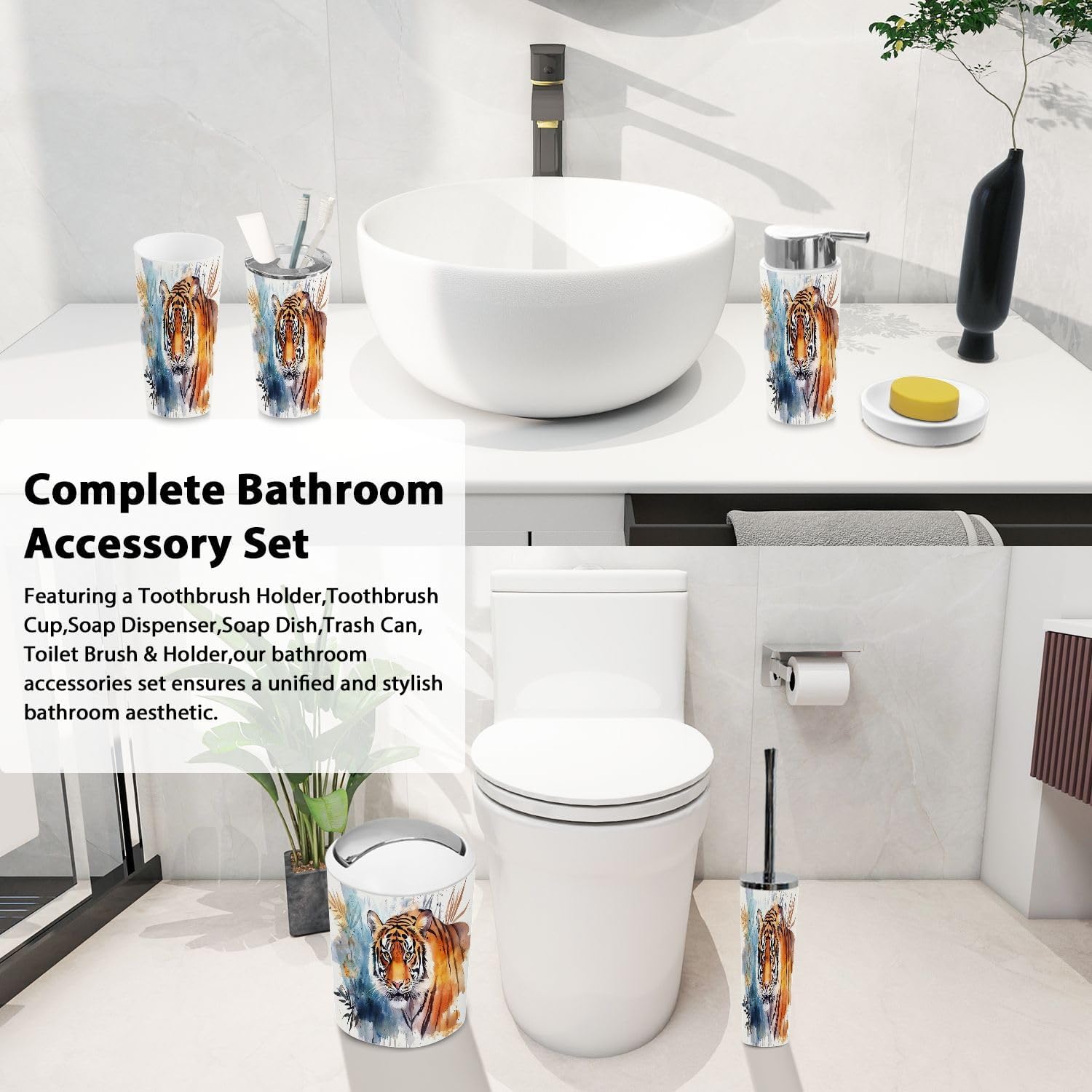 Home Bath - Boho Animal Accessory Set