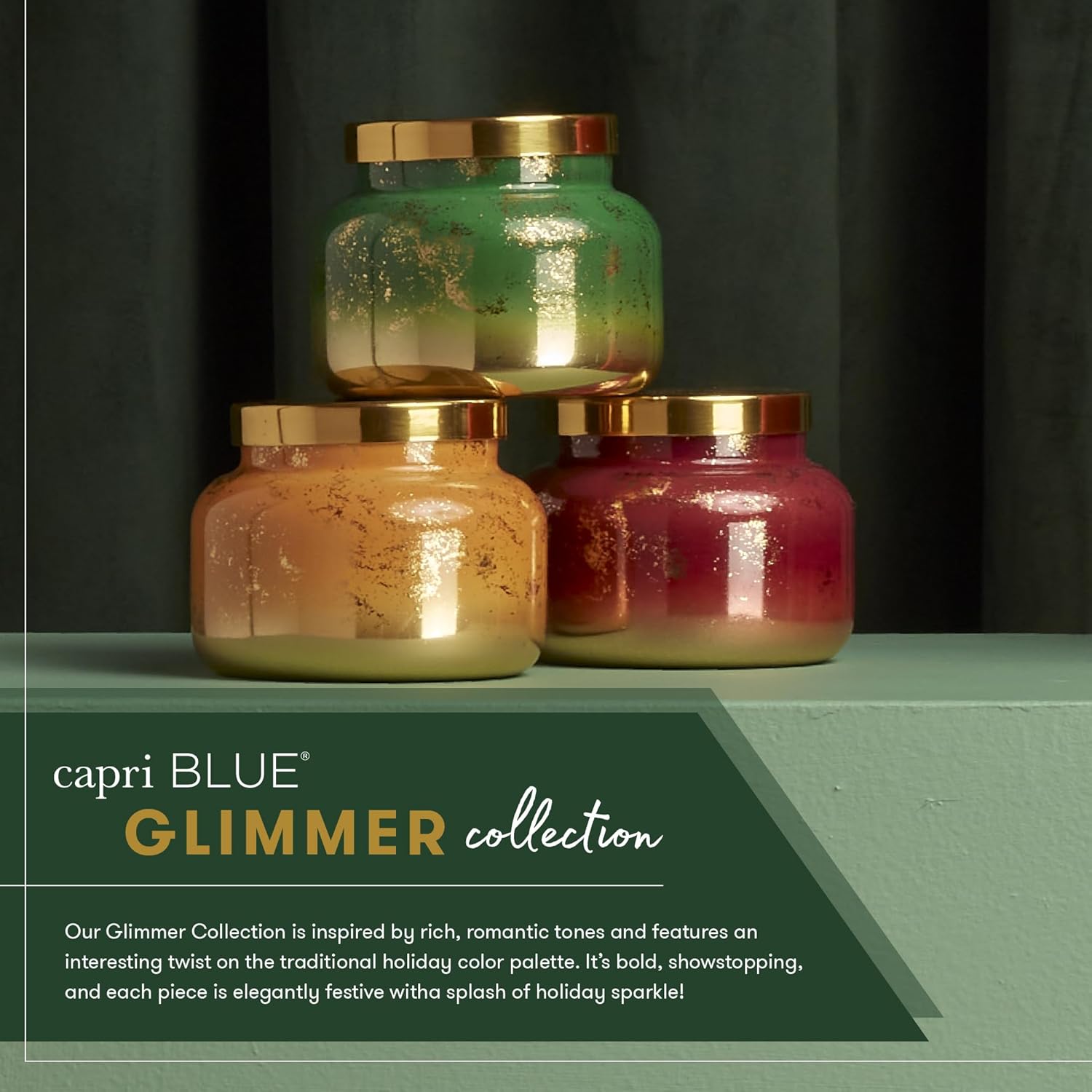 Instant Luxury Glimmer Jar Candles for the Holiday Season