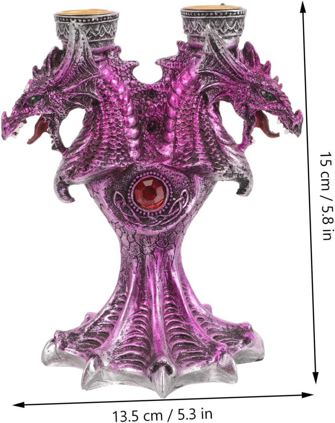 Halloween Battle Dragon Candlestick Stand