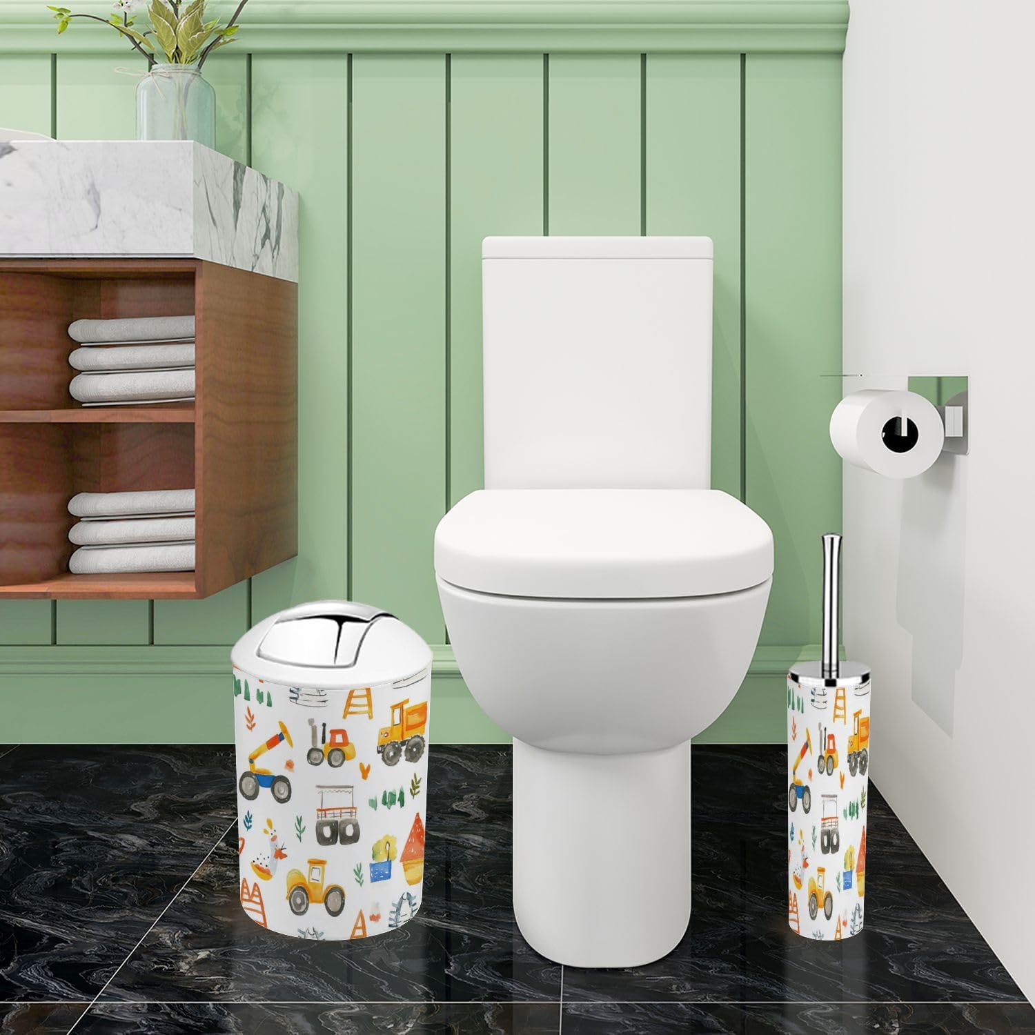 Stylish Boho Bathroom Accessory Set