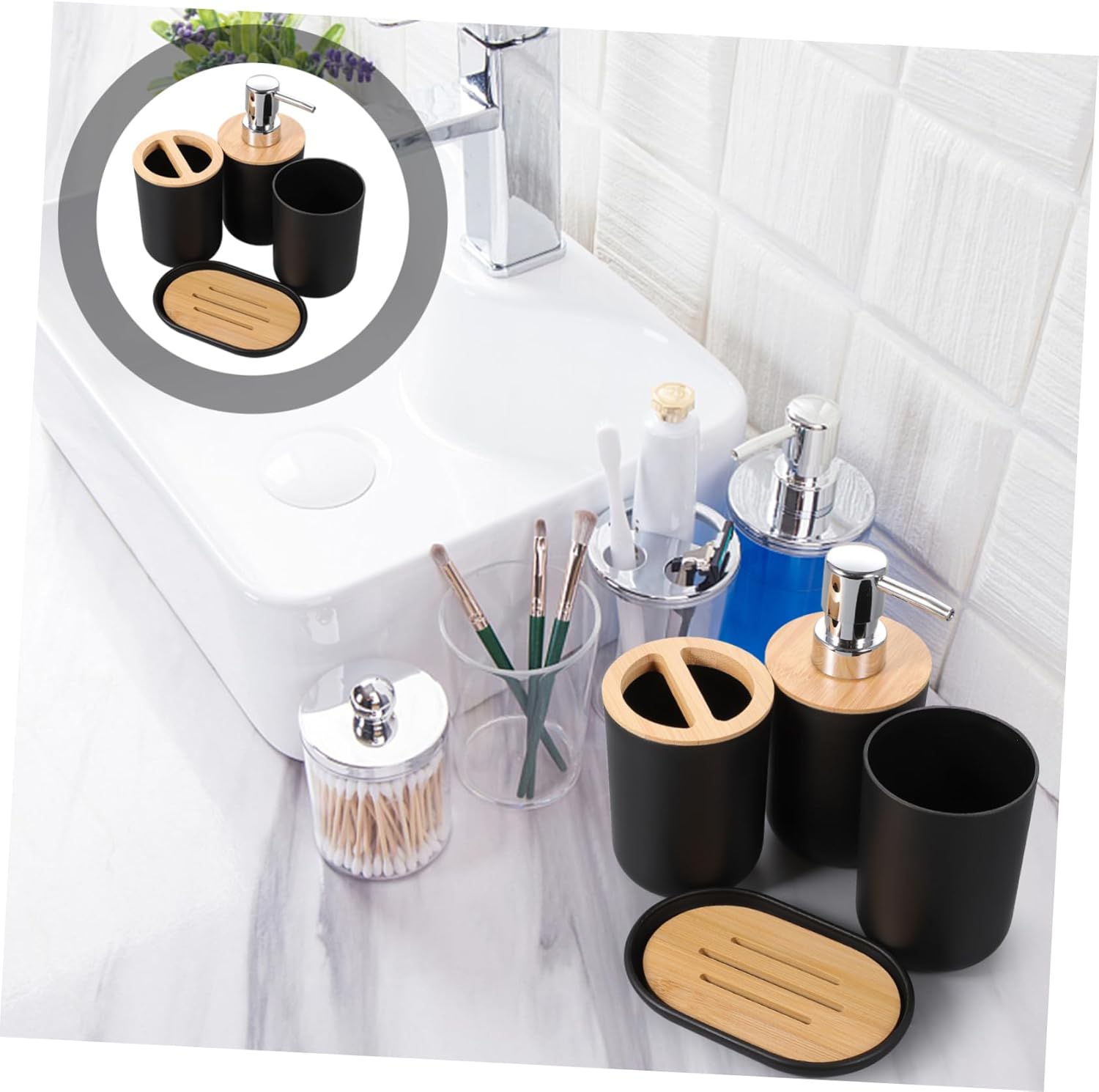 MAGICLULU 1 Set Nordic Bathroom Accessories Set