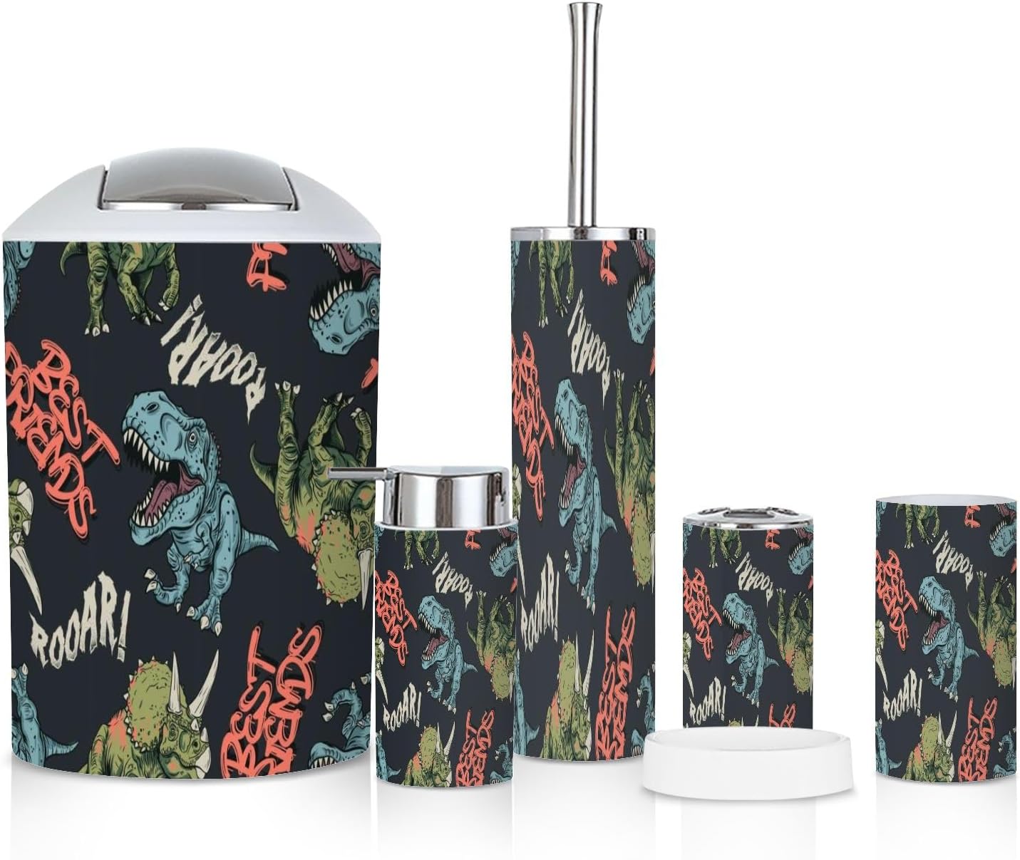 6-Piece Durable Cartoon Bathroom Set