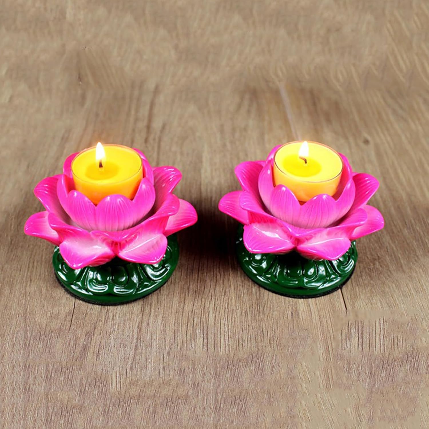 Ghee Lamp Holder Elegant Petroleum Resin Table Centerpiece for Home Events