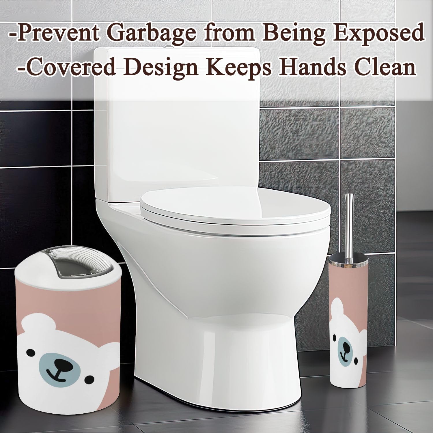 6-Piece Kids Bathroom Accessories Set - Durable Stylish