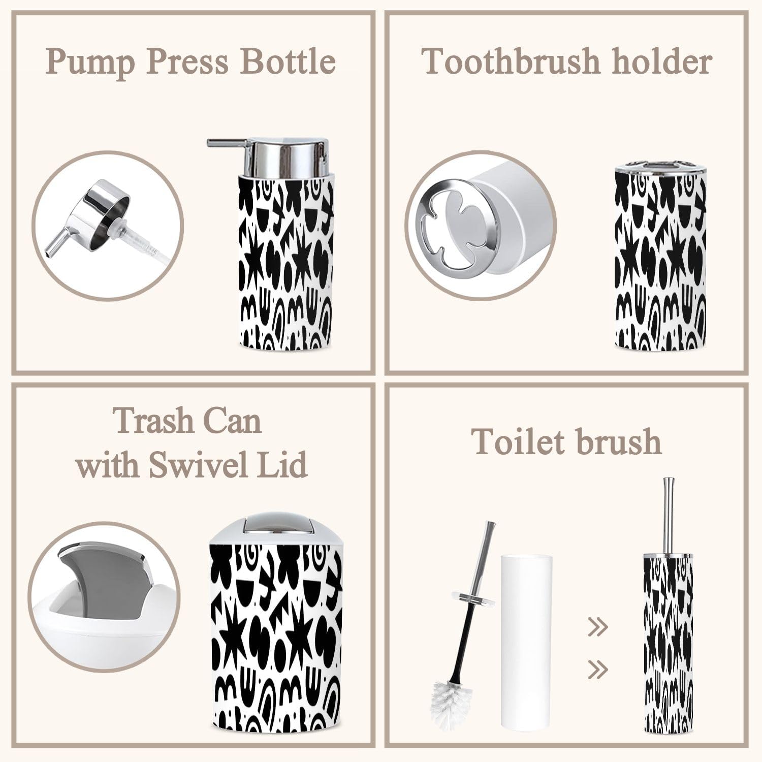 Modern 6-Piece Bathroom Set