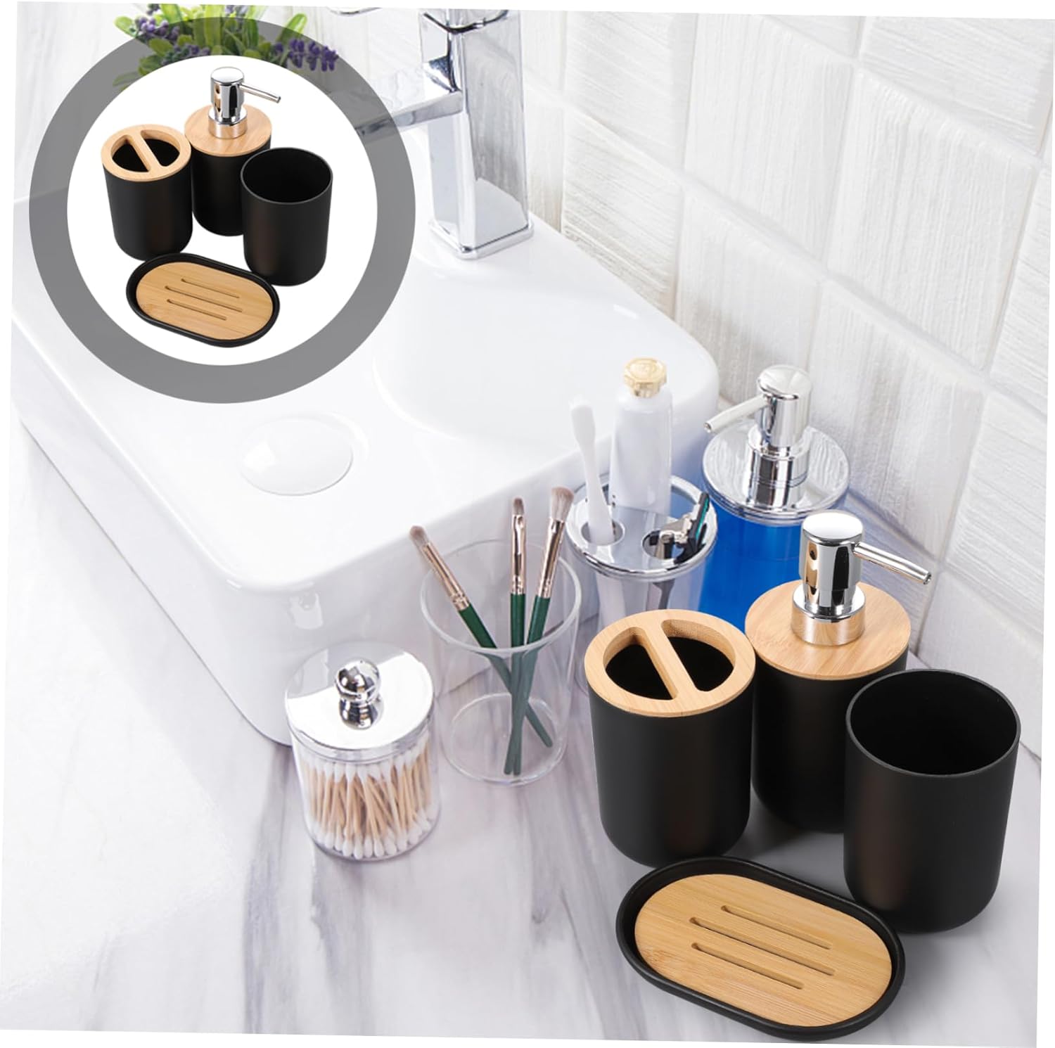 Luxshiny Modern Mens Bathroom Accessories Set - Stylish and Updated