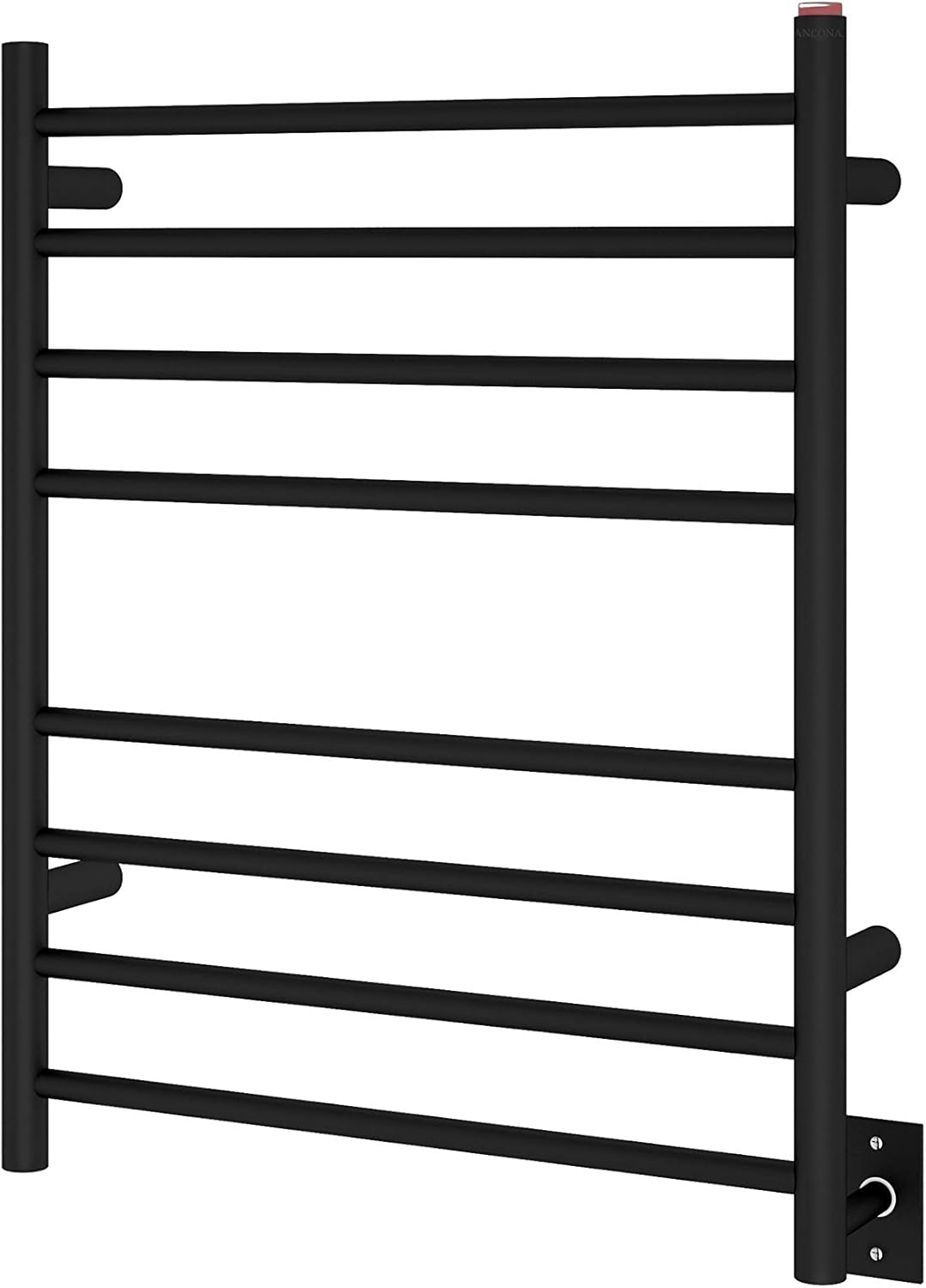 Anonga AN-5383 Matte Black Wall-Mounted Towel Warmer