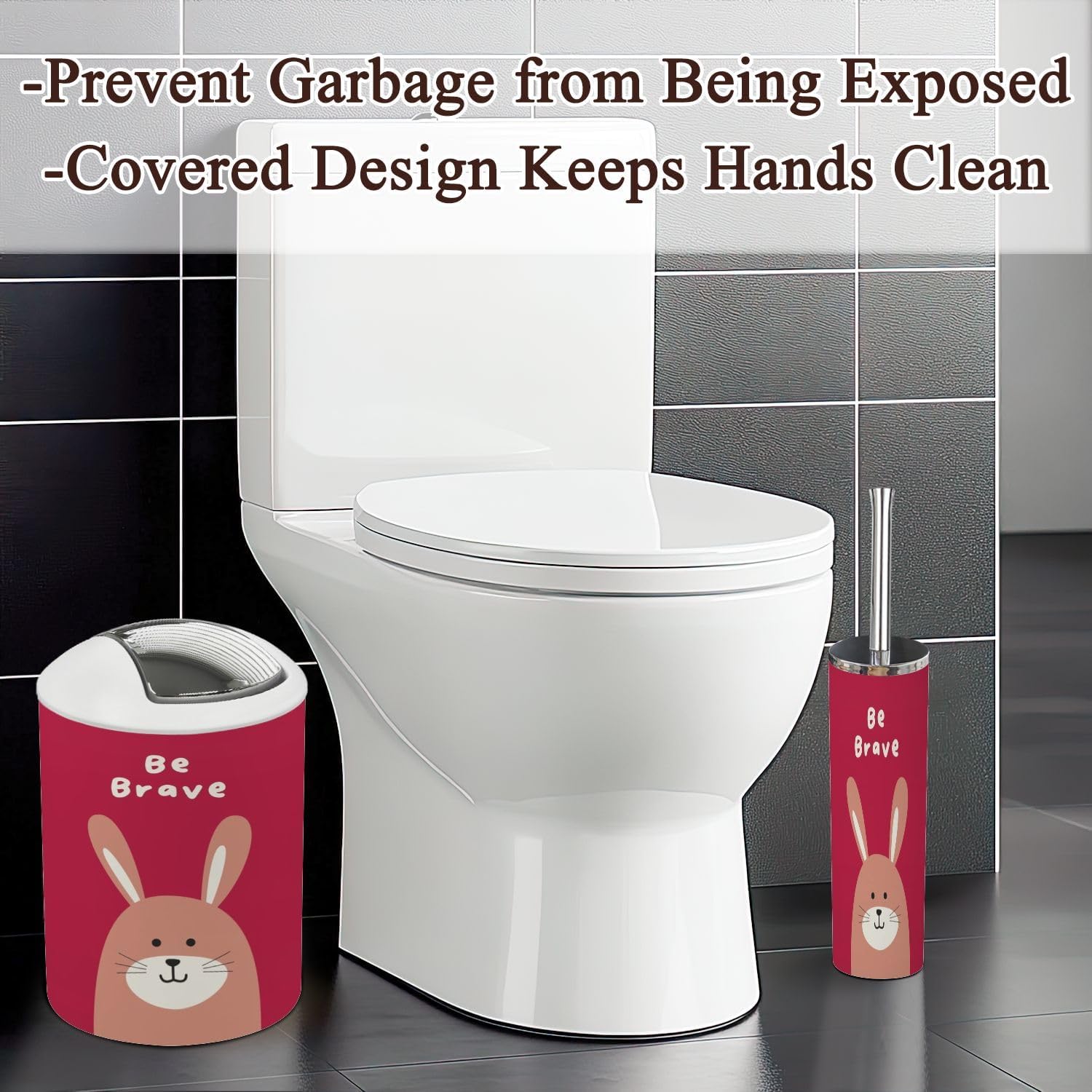 JBNJANKDAV 6-Piece Kids Bathroom Decor Set
