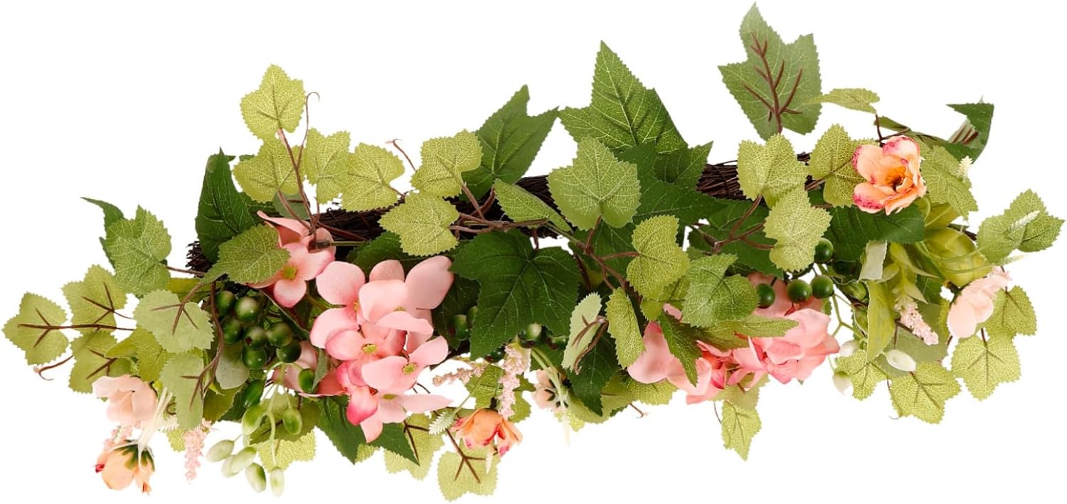 Vibrant 2-Piece Artificial Rose Vine Candle Holders for Weddings