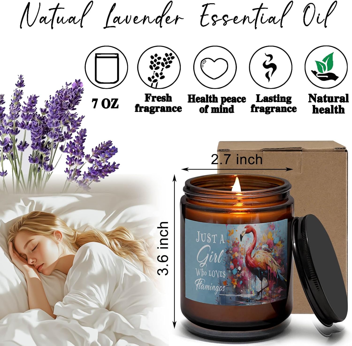 Flamingo Lover Scented Candle for Women Girls 1