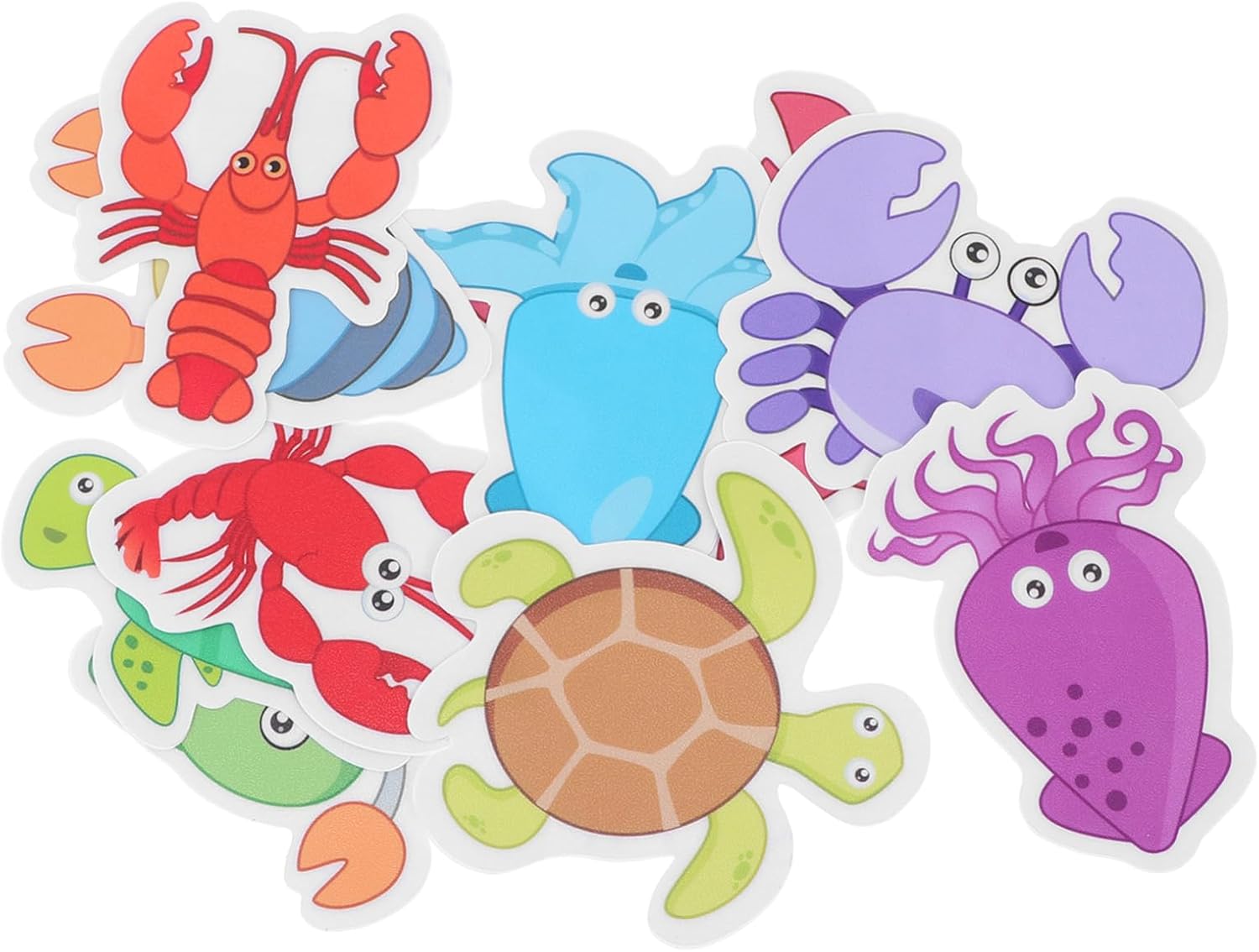 PrettyZoom 1Set Cartoon Ocean Animal Non-Slip Bathroom Stickers
