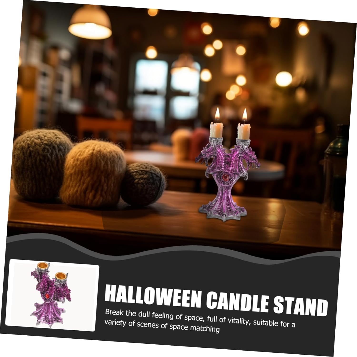 Cabilock Dragon Candle Holder Halloween Decor