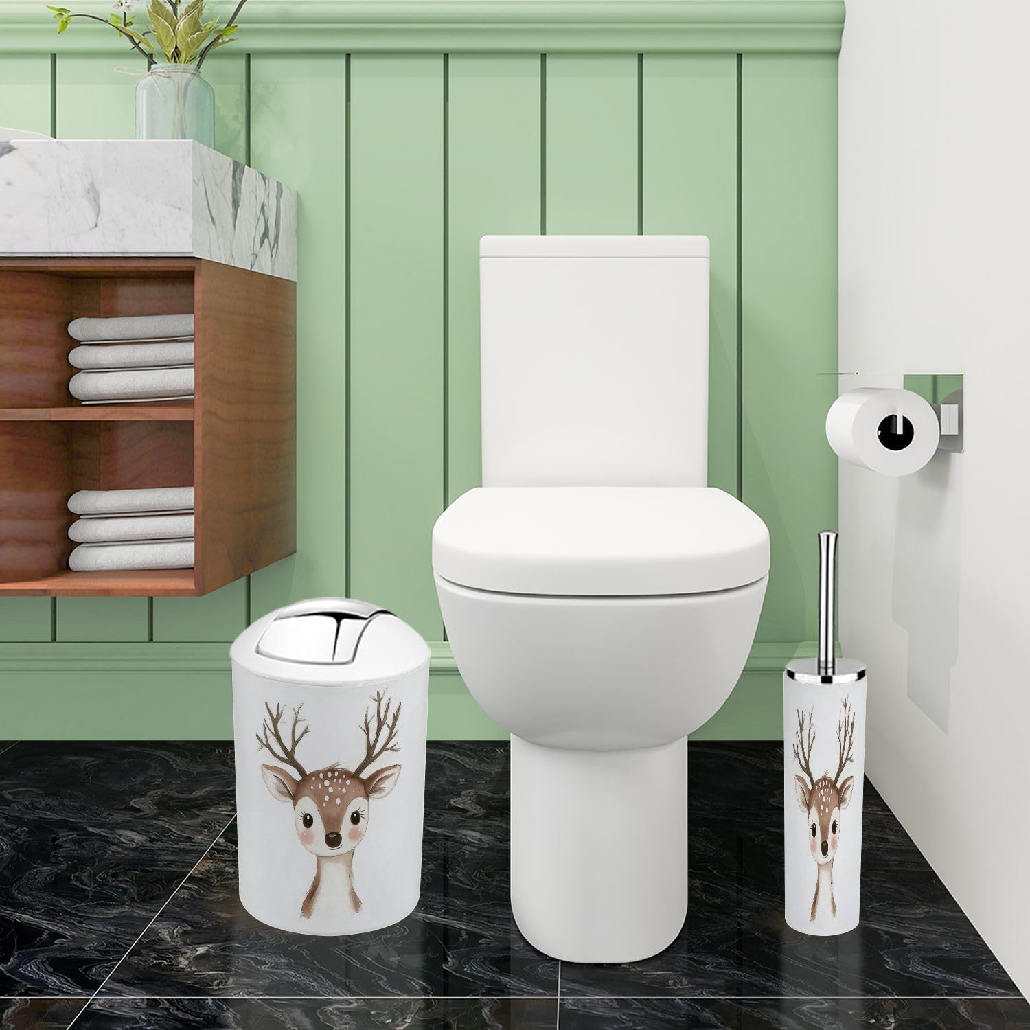 Bathroom Accessory Set - Boho Style Inserts for Cleanse Style Your Baath