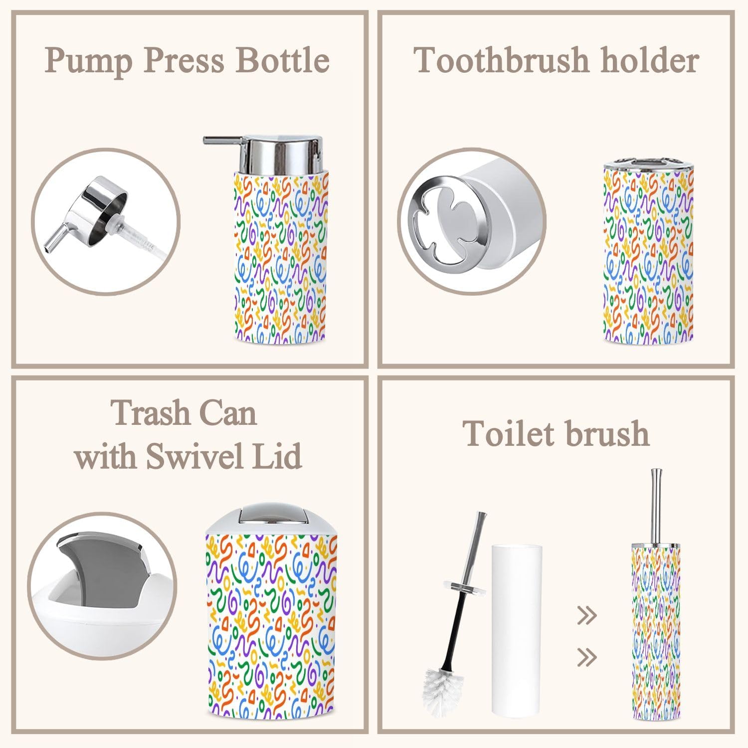 6-Piece Minimalist Bathroom Set