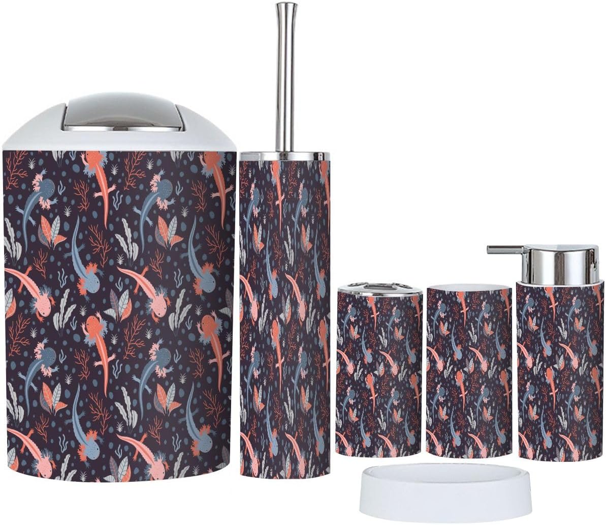 6 Piece Bathroom Accessory Set