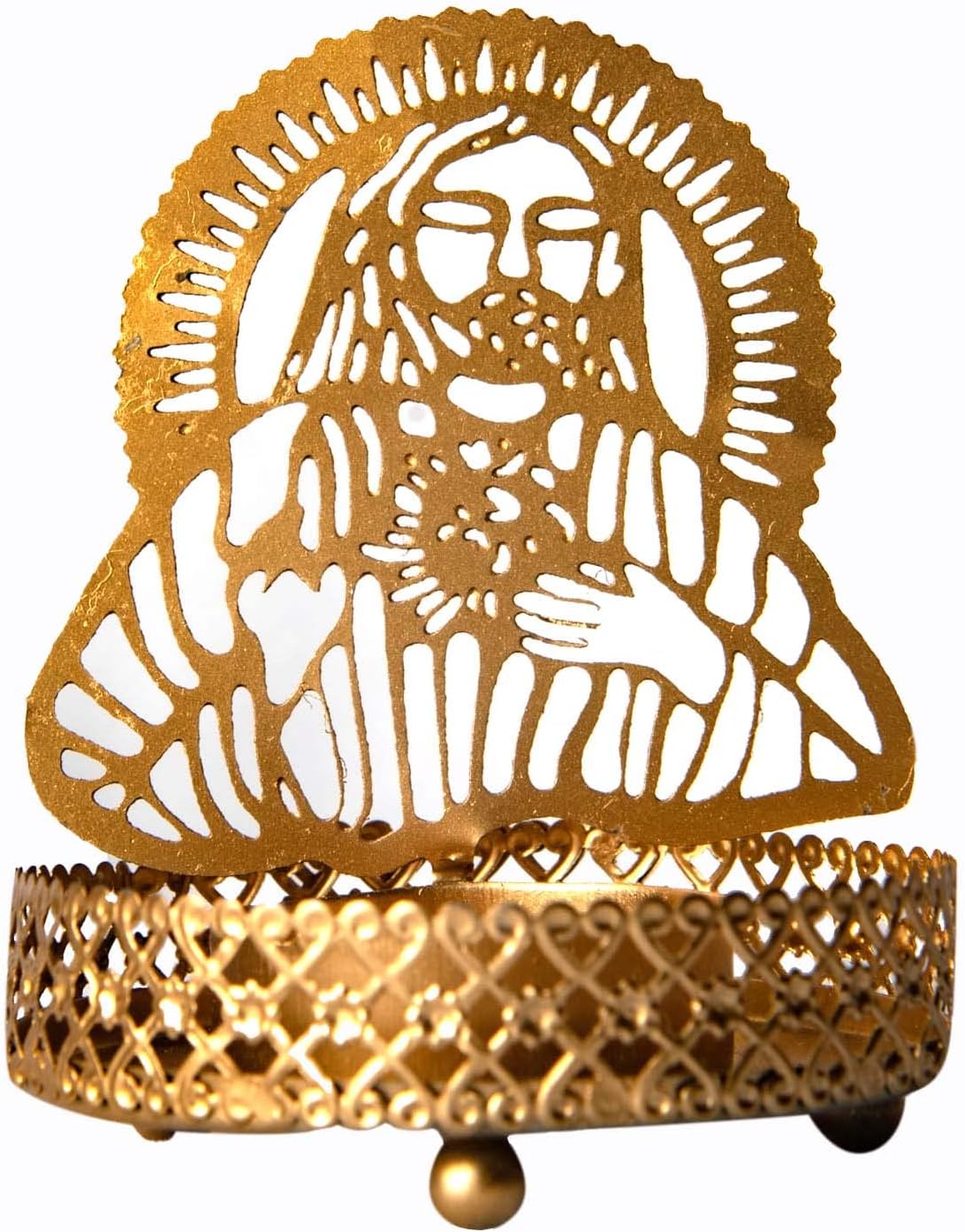 Foundational Christmas Candle Holder Shadow Stand for Table Centerpiece