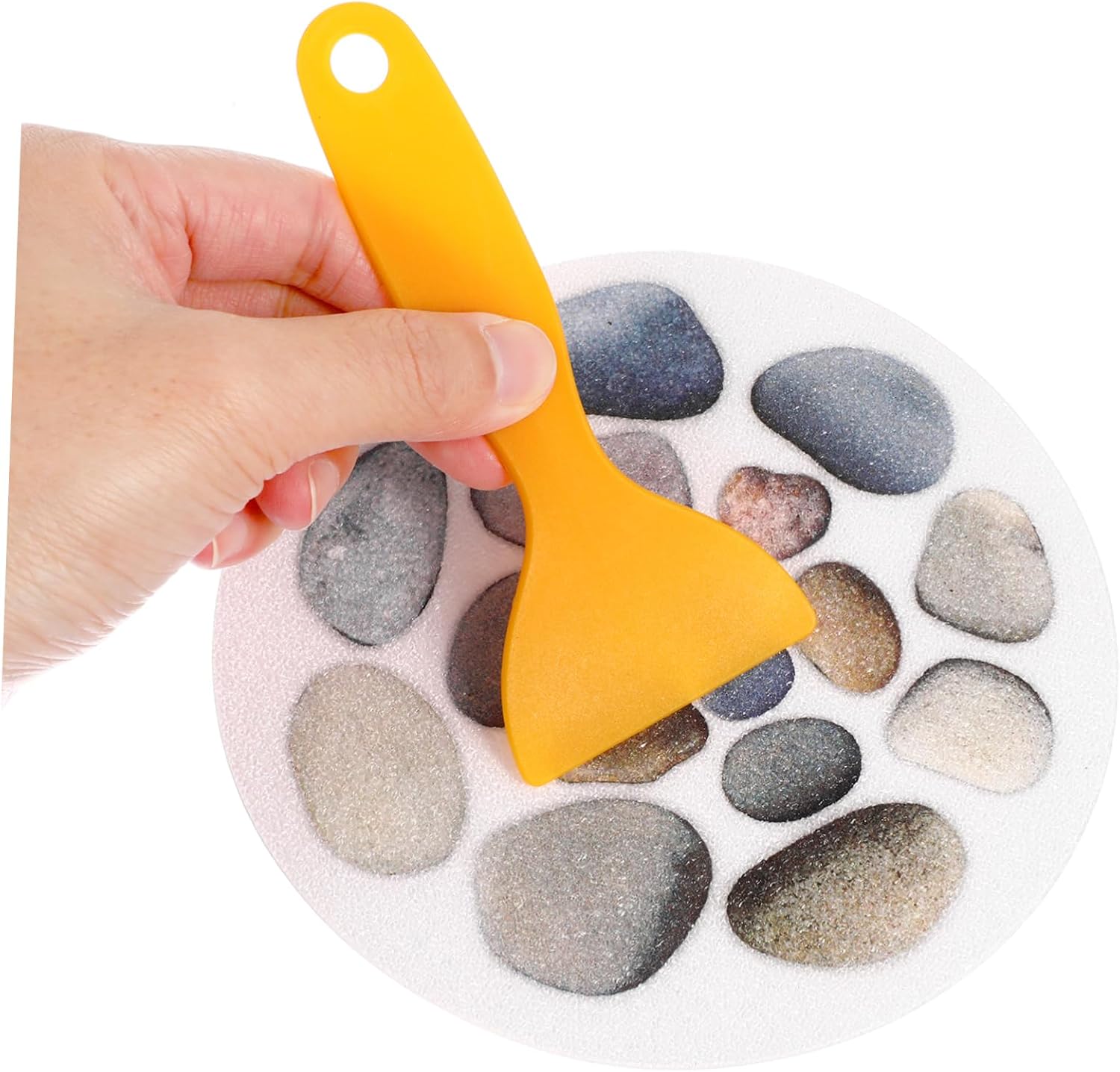 VOSAREA Diameter Stone Pattern Bath Slip Stickers