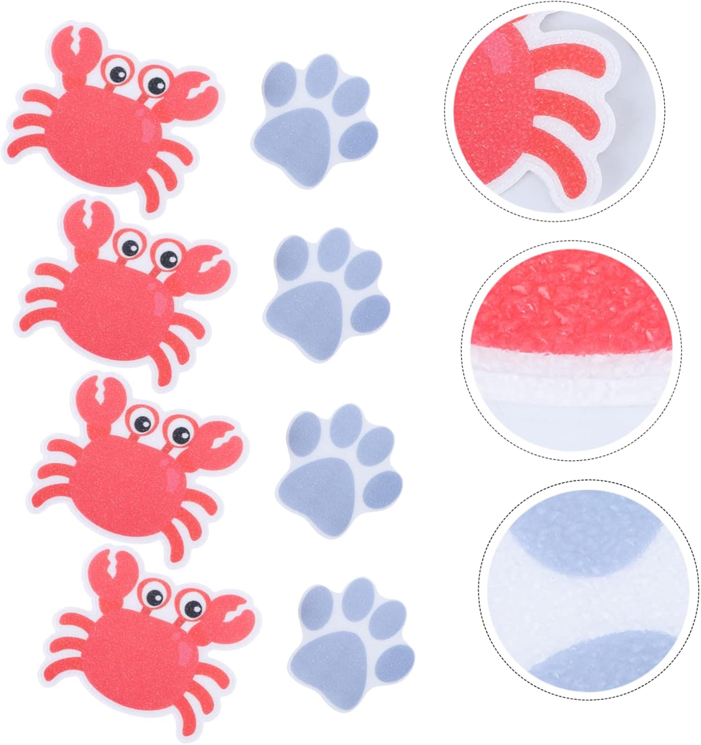Frosted Anti-Slip Tub Stickers 8pcs Peva Material