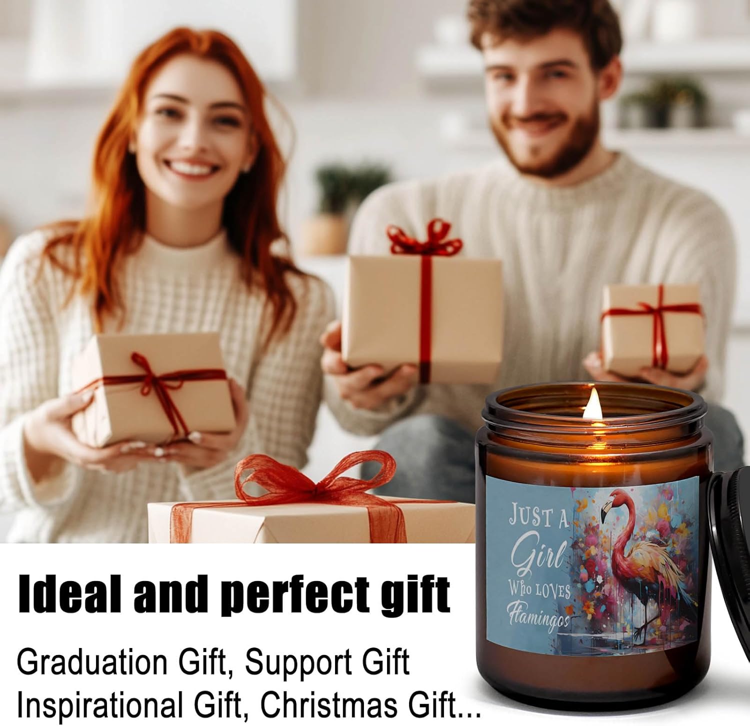 Flamingo Lover Scented Candle for Women Girls 1