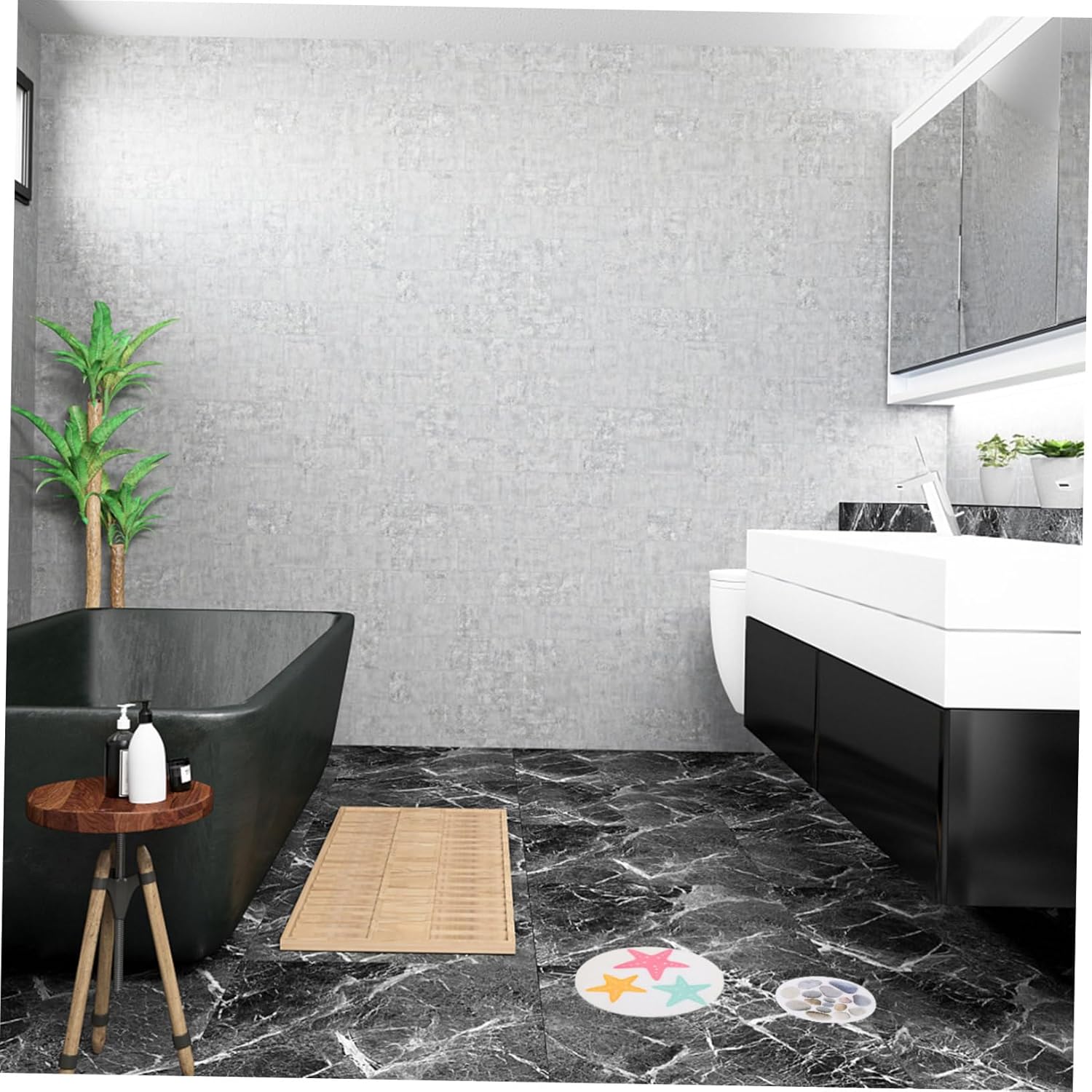 Mobestech 8Pcs Cartoon Bathtub Stickers - Adorable bathroom
