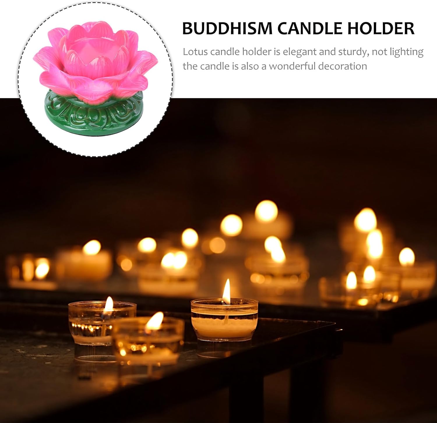 Ghee Lamp Holder Elegant Petroleum Resin Table Centerpiece for Home Events