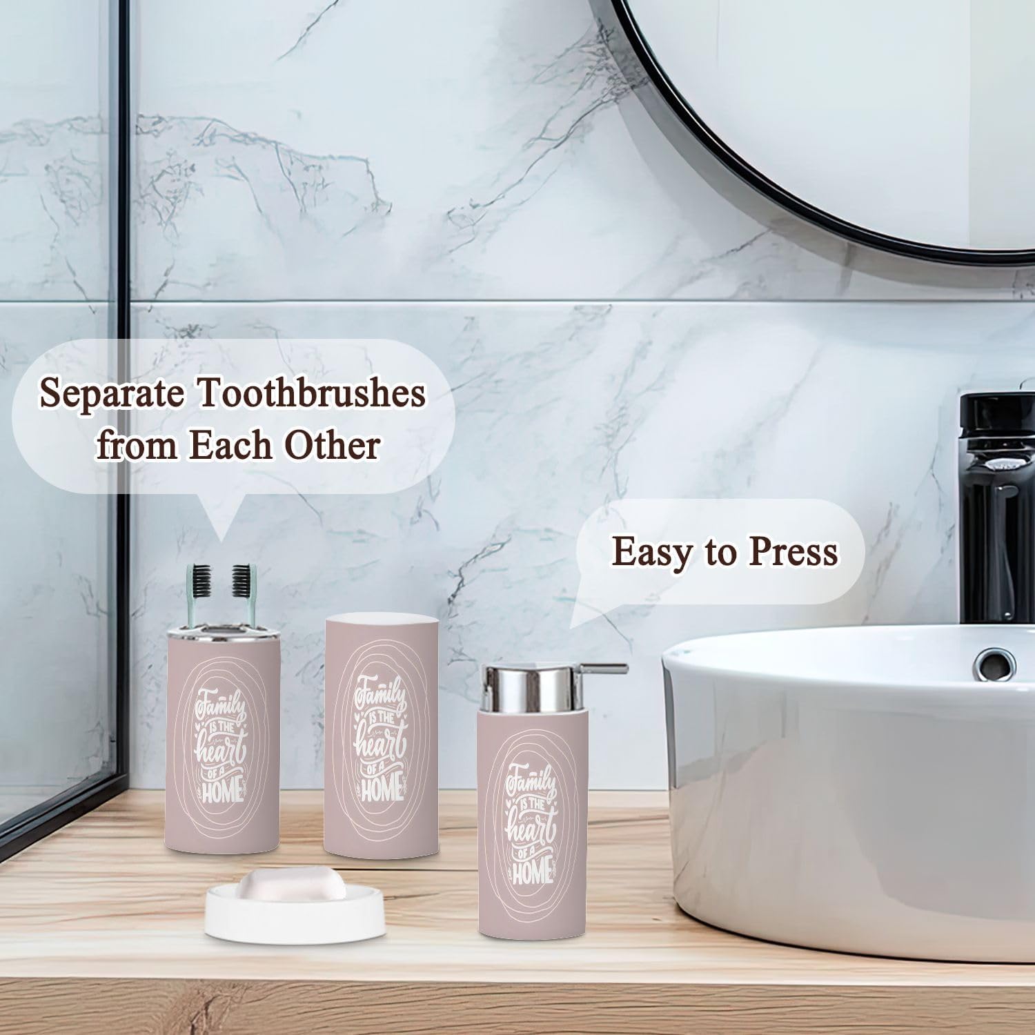 Modern 6-Piece Bathroom Set Home Sweet Home Design