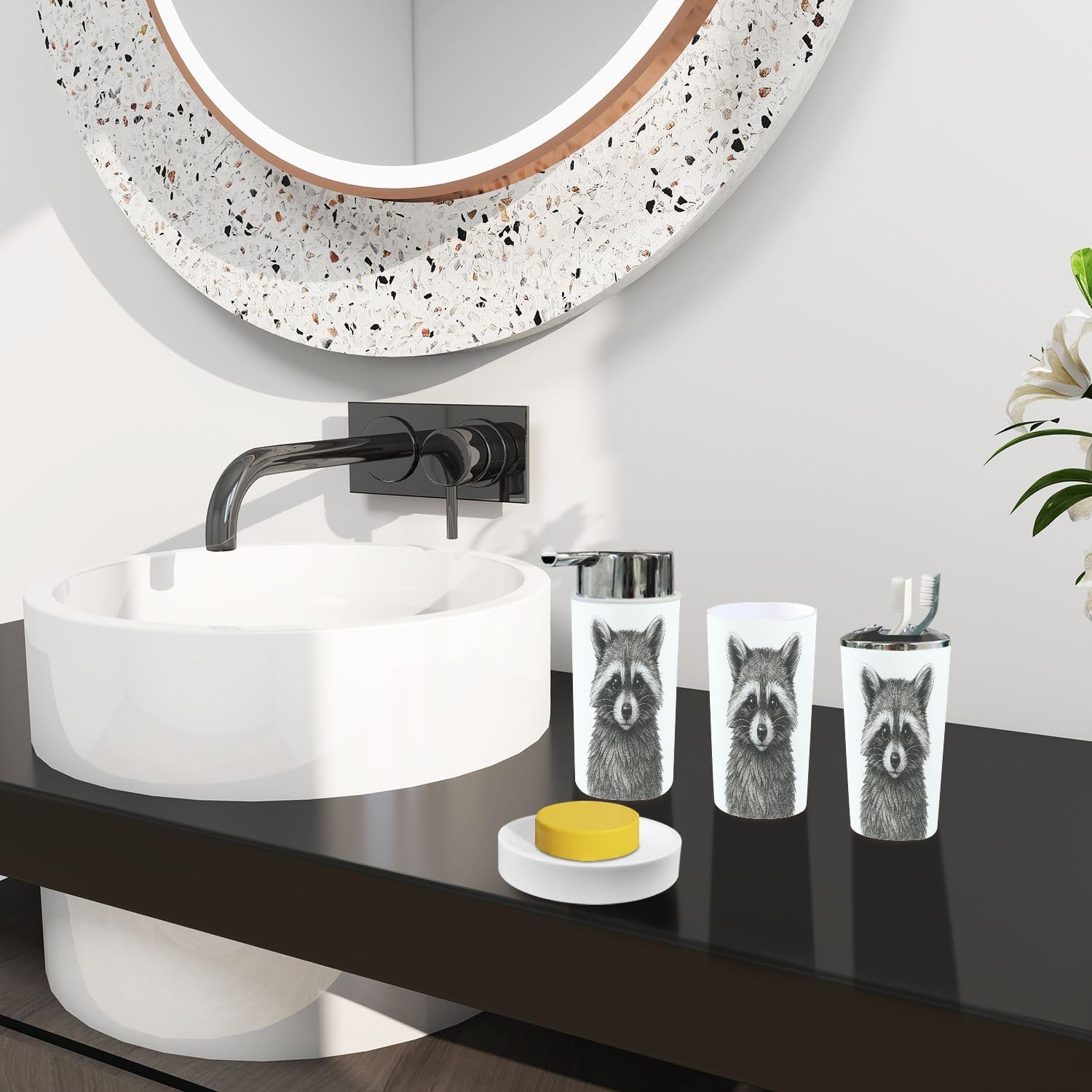 6-Piece BohoLogin Bathroom Accessory Set